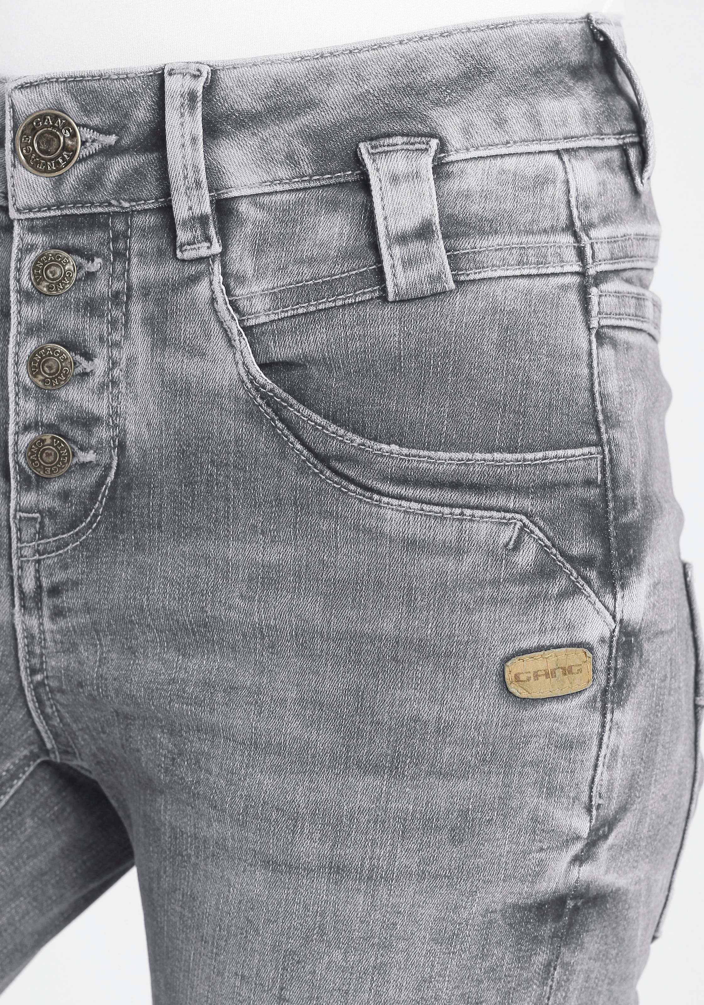 bestellen Knopfleiste | Slim-fit-Jeans online BAUR mit GANG offener »94CARLI«,