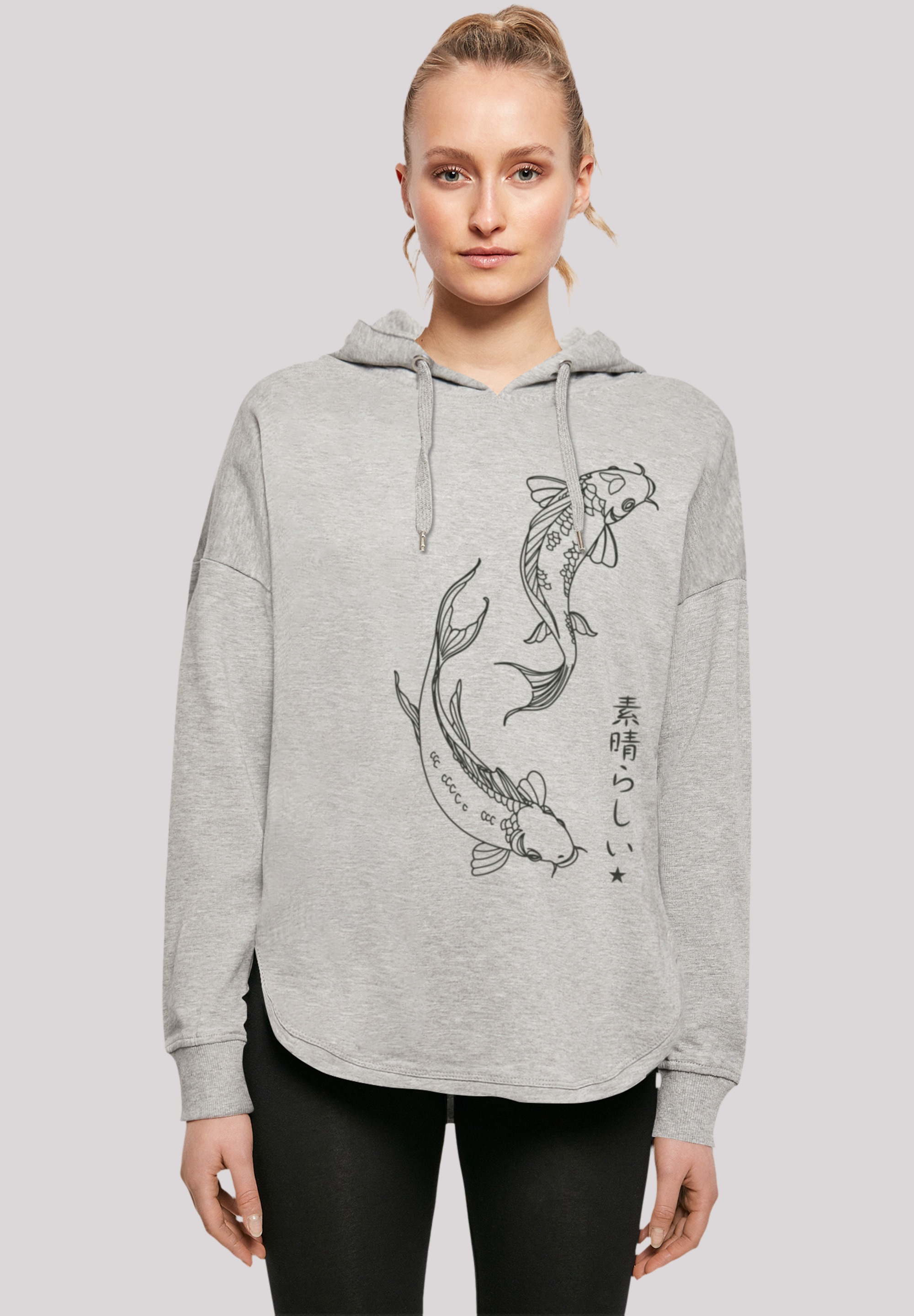 F4NT4STIC Kapuzenpullover "Koi Karpfen", Print