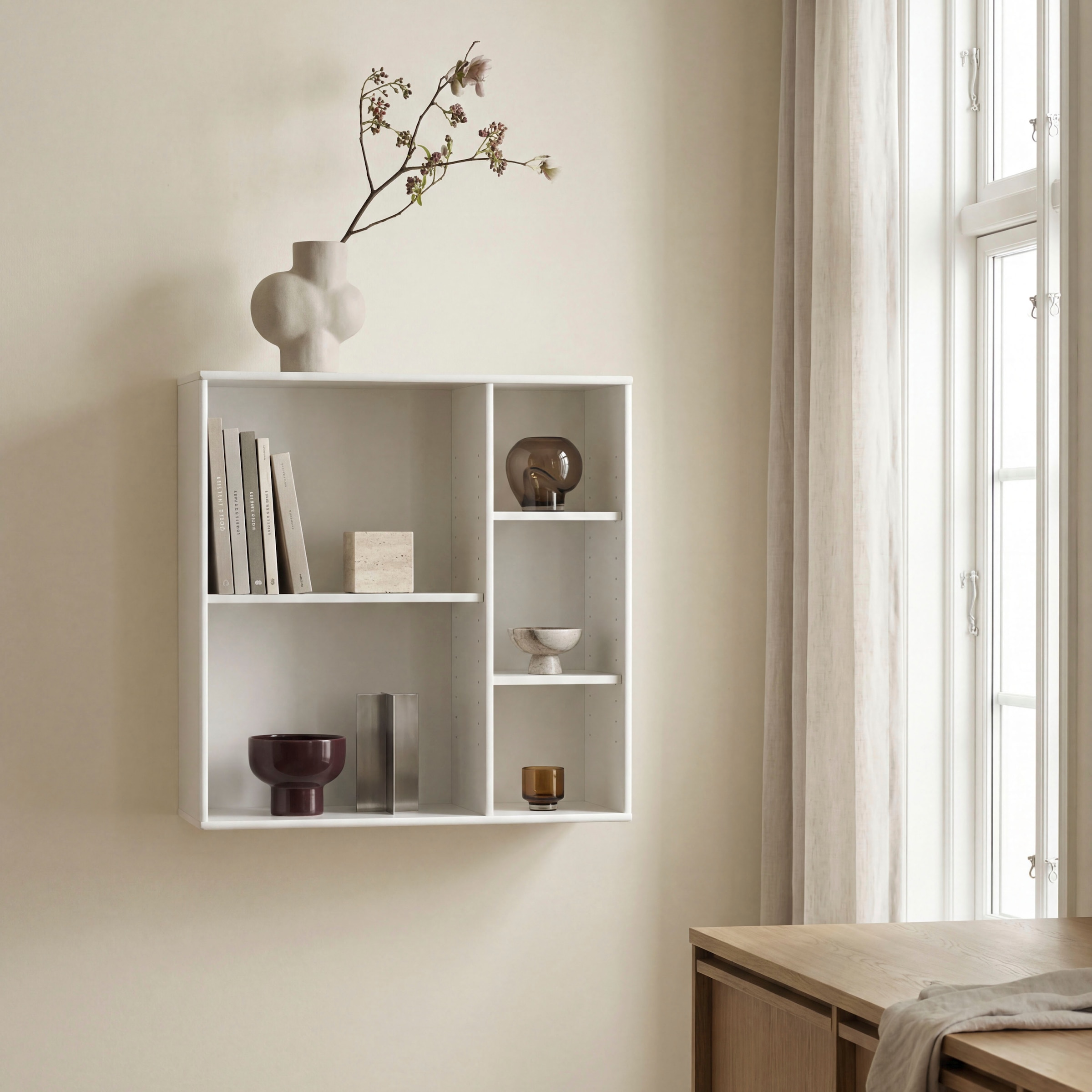 Hammel Furniture Bücherregal »Mistral Kubus 028, Hochwertig Hängeregal, Wandregal« 1 Stk. tlg. Wandmontage/Freistehend, B:69 cm, T:27 cm. anpassungsbar Designmöbel