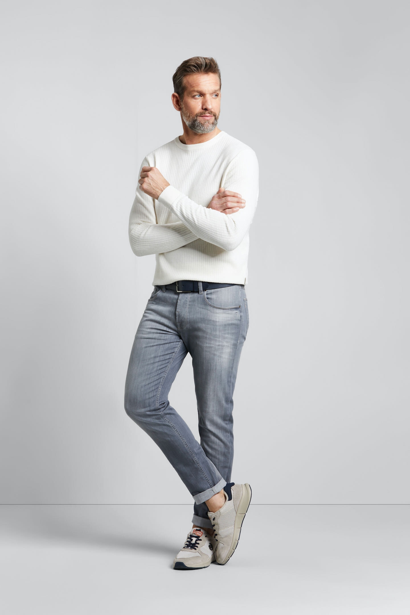 bugatti 5-Pocket-Jeans, mit Used-Waschung