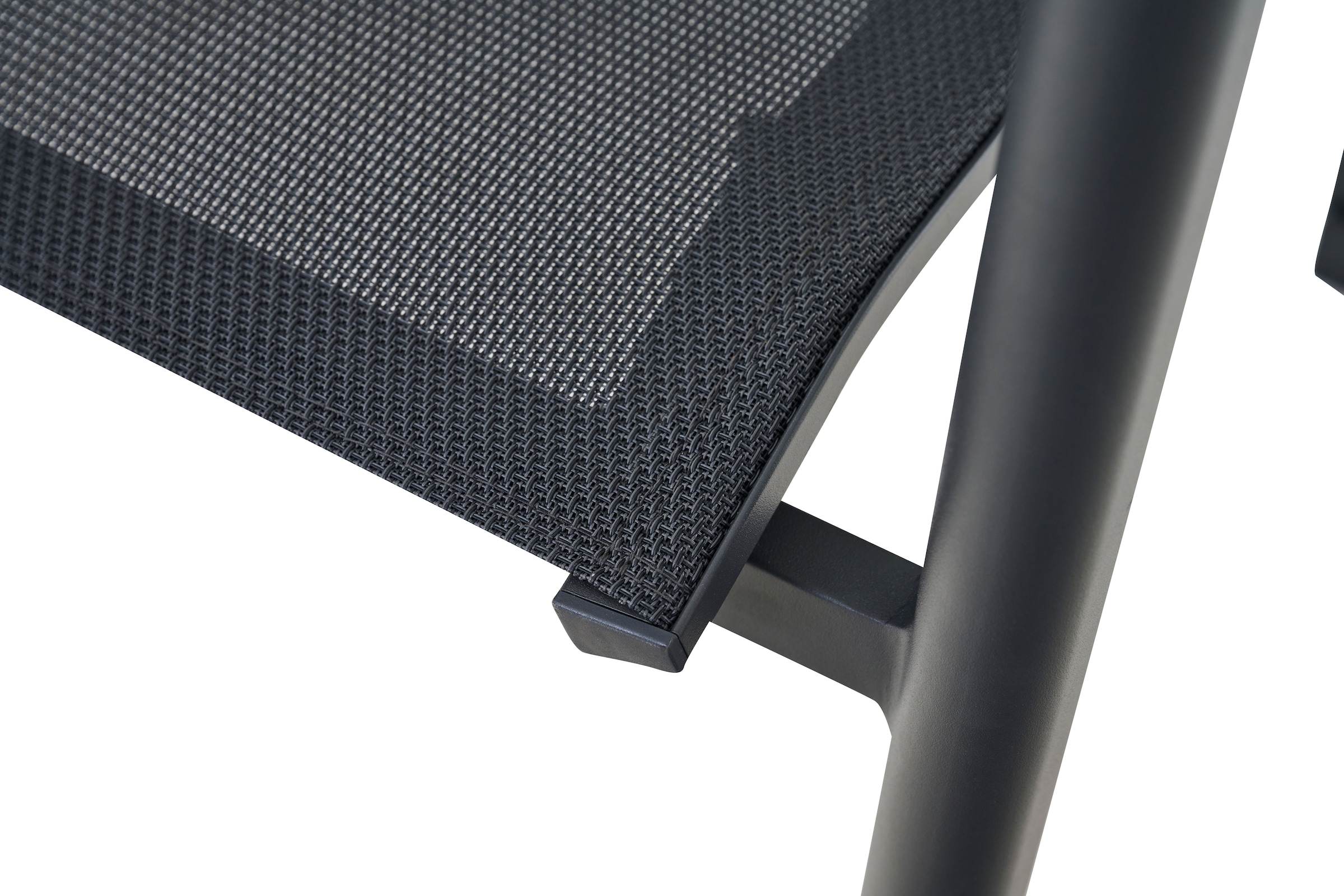 Siena Garden Gartensessel »BOLOGNA Stapelsessel, anthrazit« Aluminiumgestell, Ranotex® Bezug