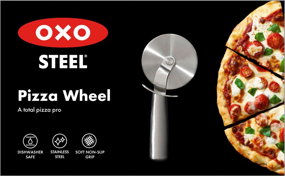 OXO Good Grips Pizzaschneider, (1 tlg.), Edelstahl, Soft-Touch-Griff | BAUR