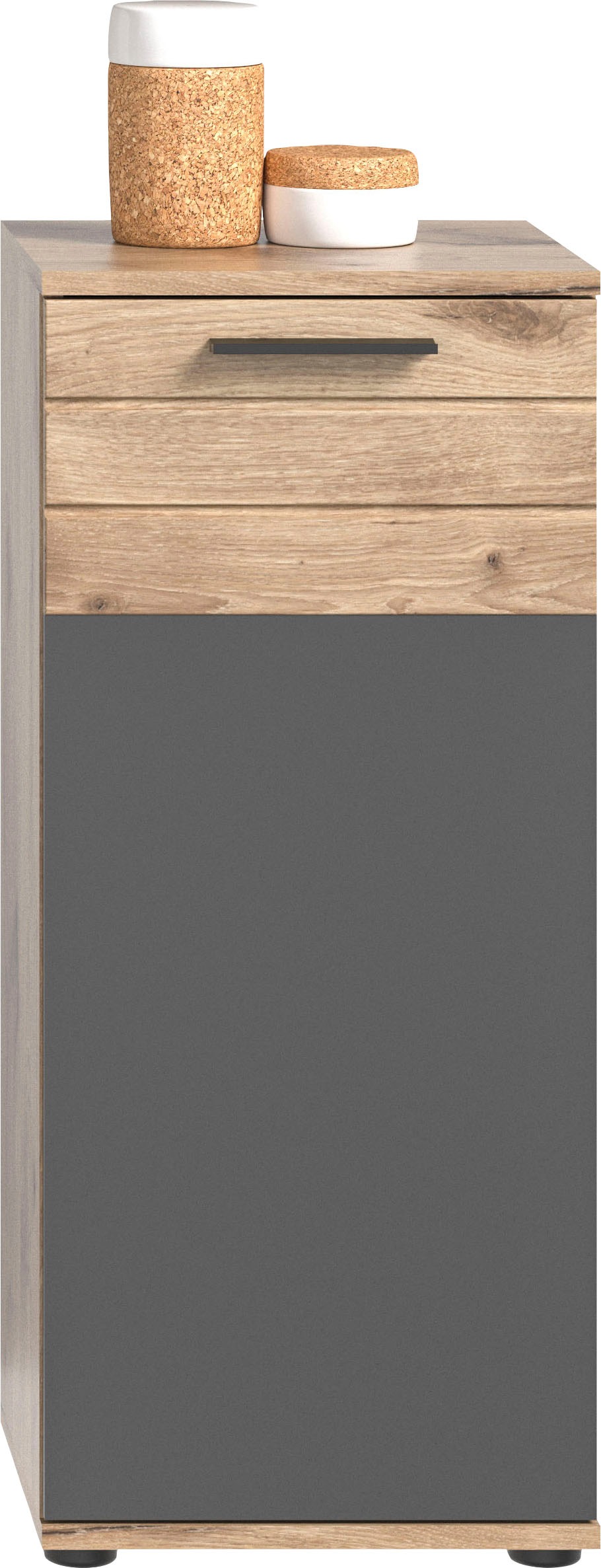 INOSIGN Badmöbel-Set »Riga, 5 teilig, inklusive LED Beleuchtung, bestehend aus:«, (Set, 5 St.), Hochschrank, WBU, Spiegelschrank, Unterschrank, Hängeschrank
