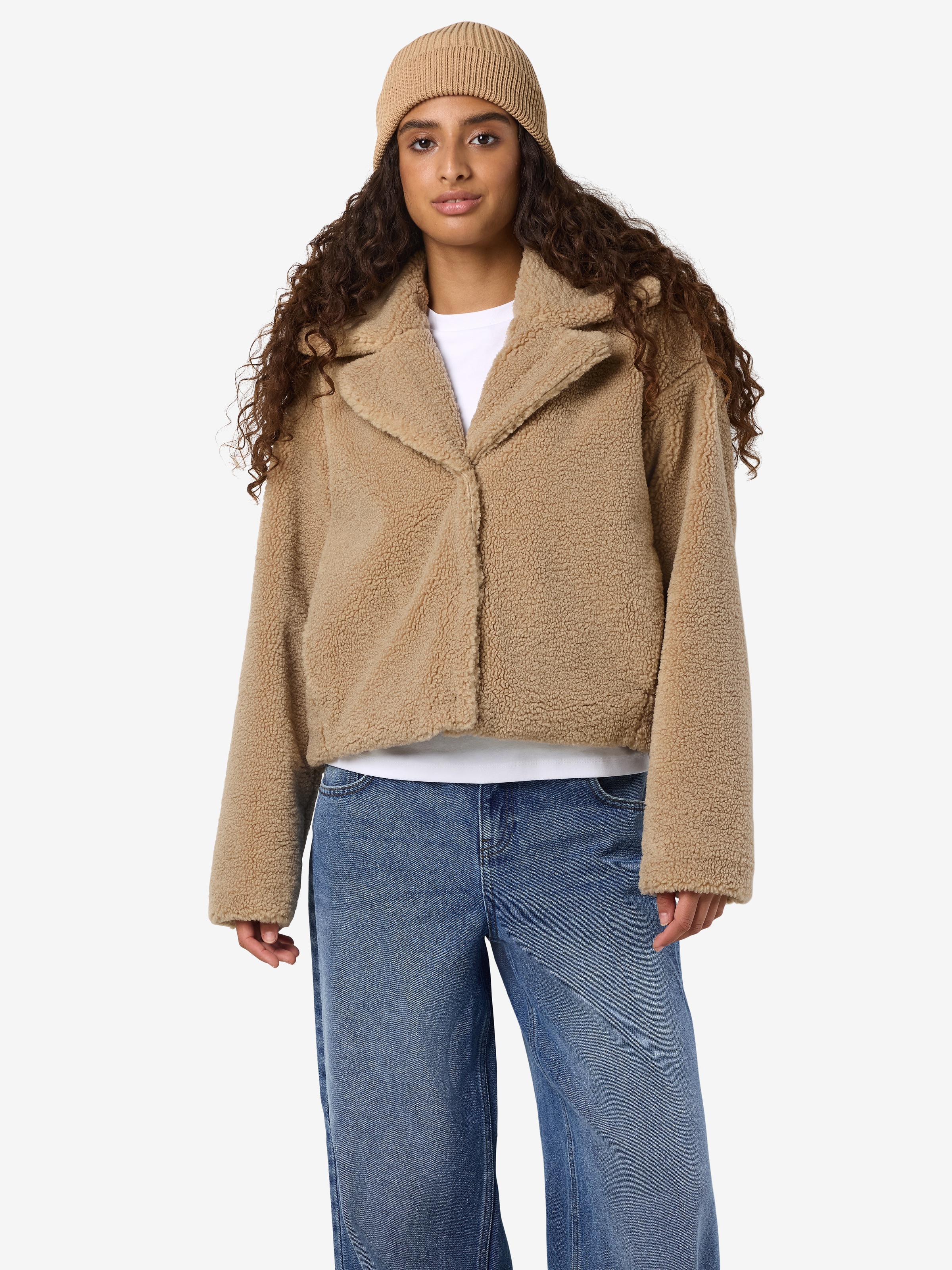 Noisy may Plüschjacke "NMNATI CROP TEDDY JACKET FWD NOOS" günstig online kaufen