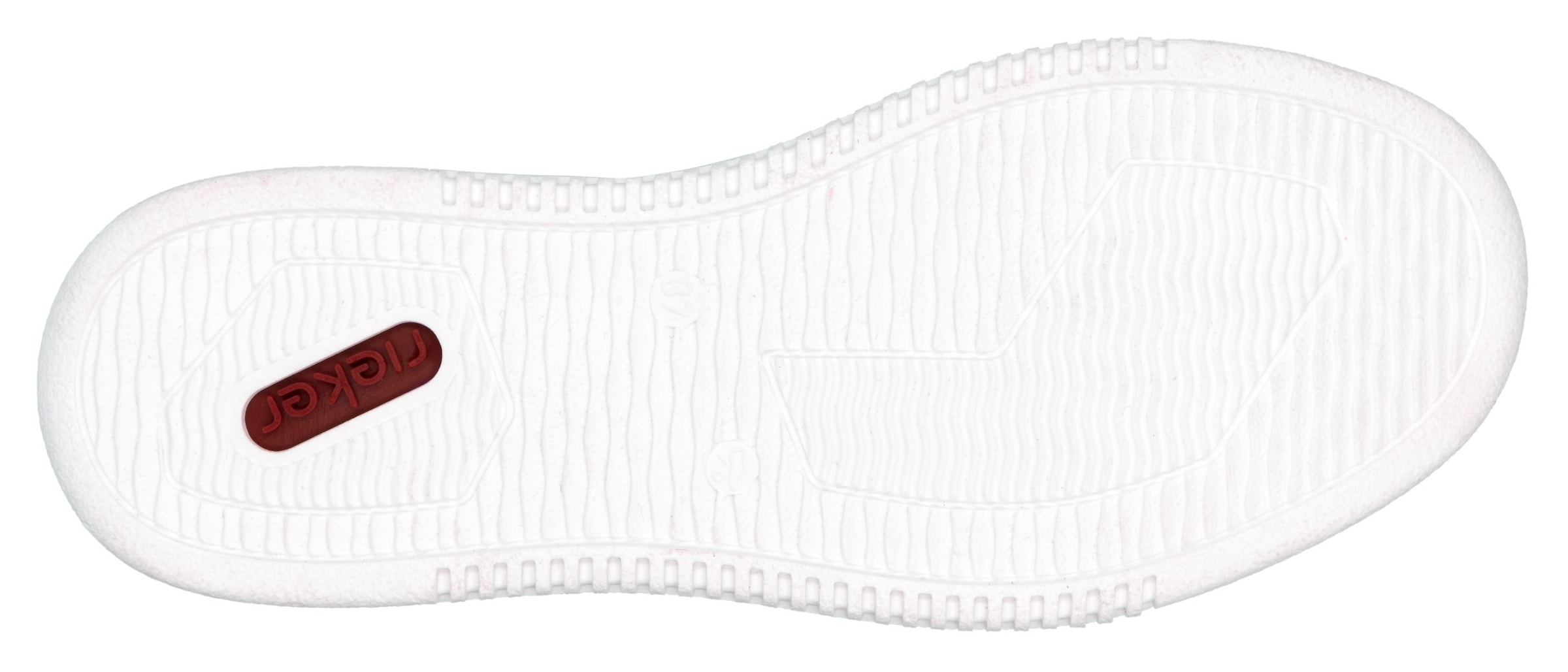 Rieker Plateausneaker, Freizeitschuh, Halbschuh, Schnürschuh mit gepolstertem Schaftrand