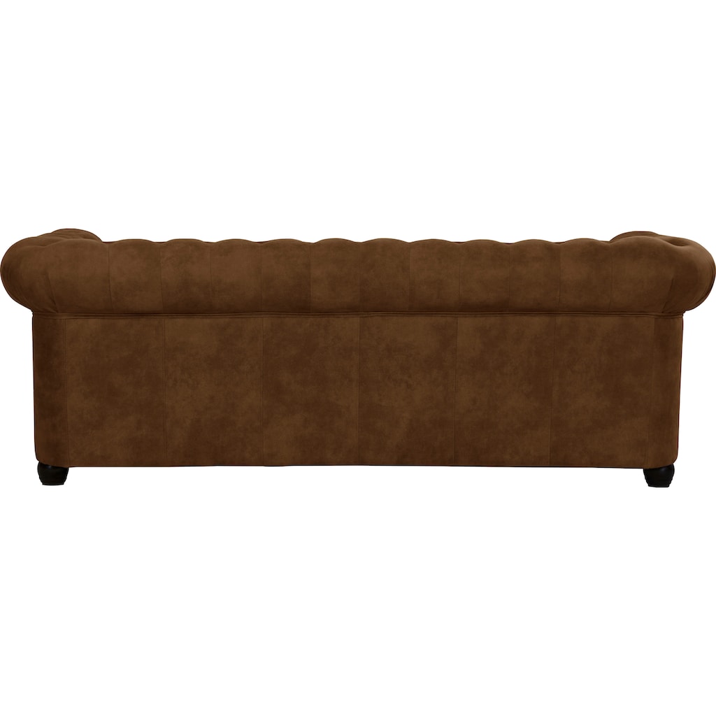 Home affaire Chesterfield-Sofa »Rysum«, Chesterfield-Optik, in 2 Bezugsqualitäten, 2 Ausf. schnell lieferbar