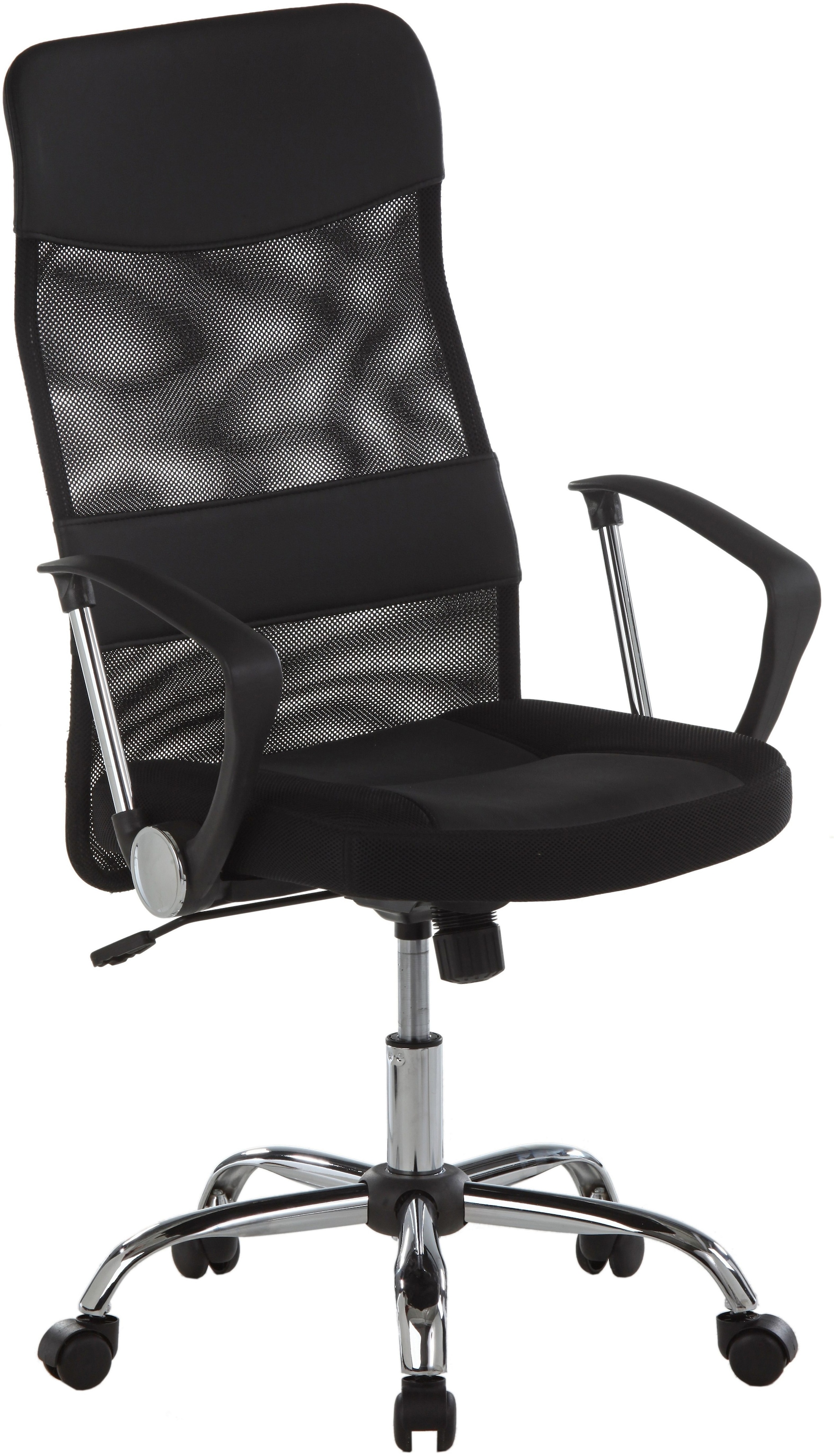Duo Collection Bürostuhl "Regensburg", Kunstleder-Netzstoff, mit verchromte günstig online kaufen