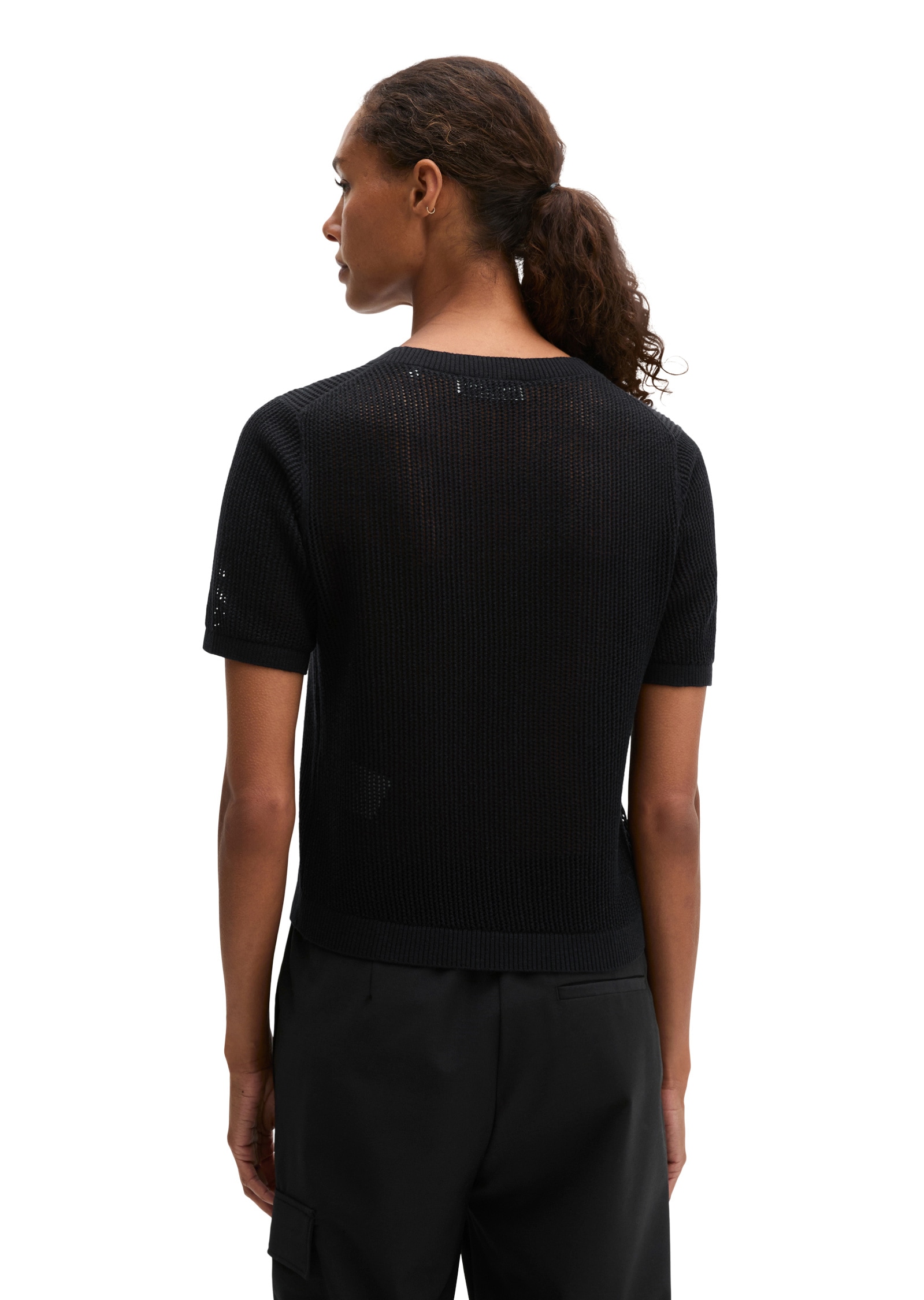 Marc O'Polo Strickpullover »aus Baumwolle-Leinen-Slub-Garn«