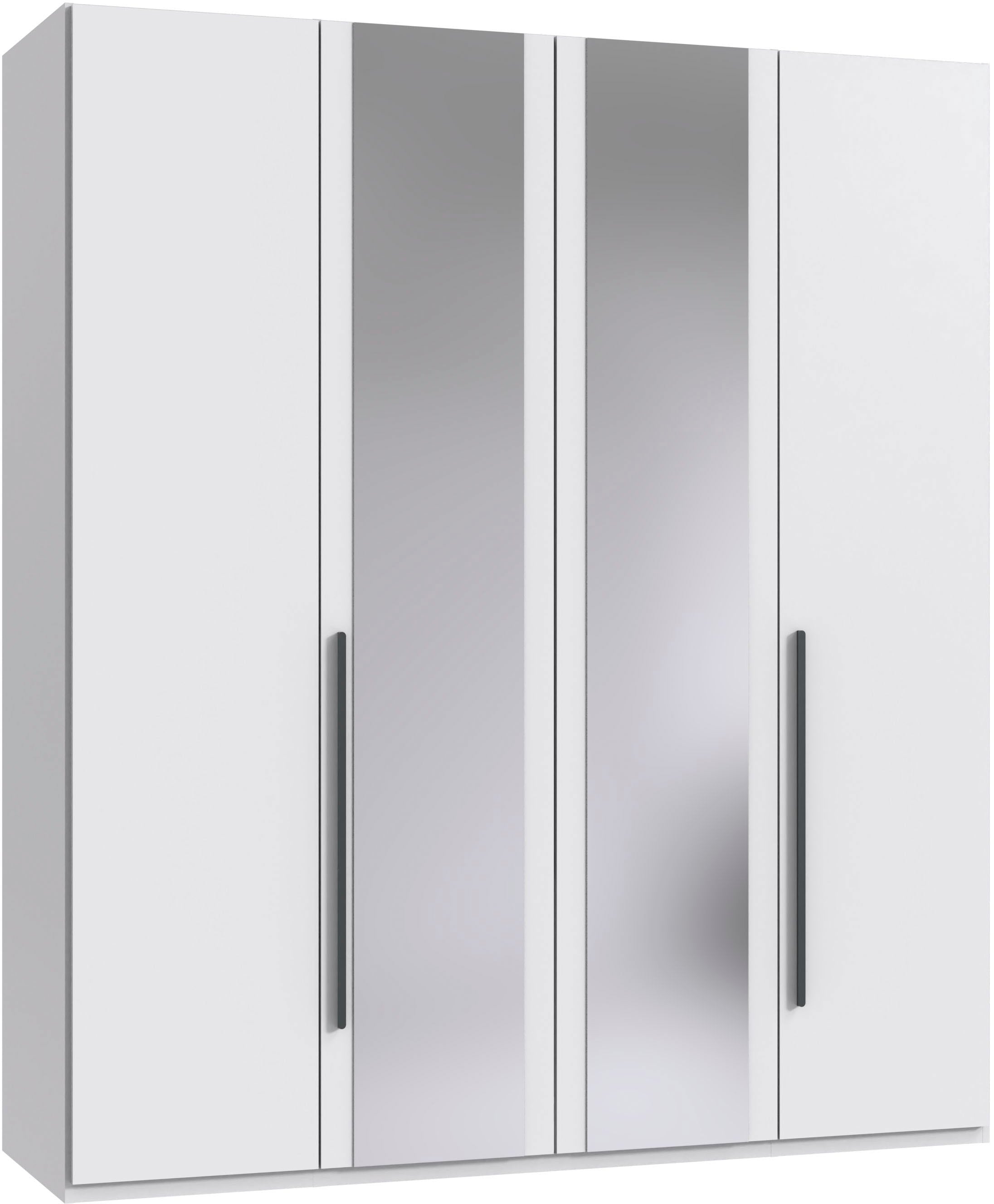 Wimex Drehtürenschrank "London in den Breiten 180cm, 225cm und 270cm erhältlich, inkl. Spiegel" Kleiderschrank wahlweise mit Basic- o. Premium-Ausstattung erhältlich