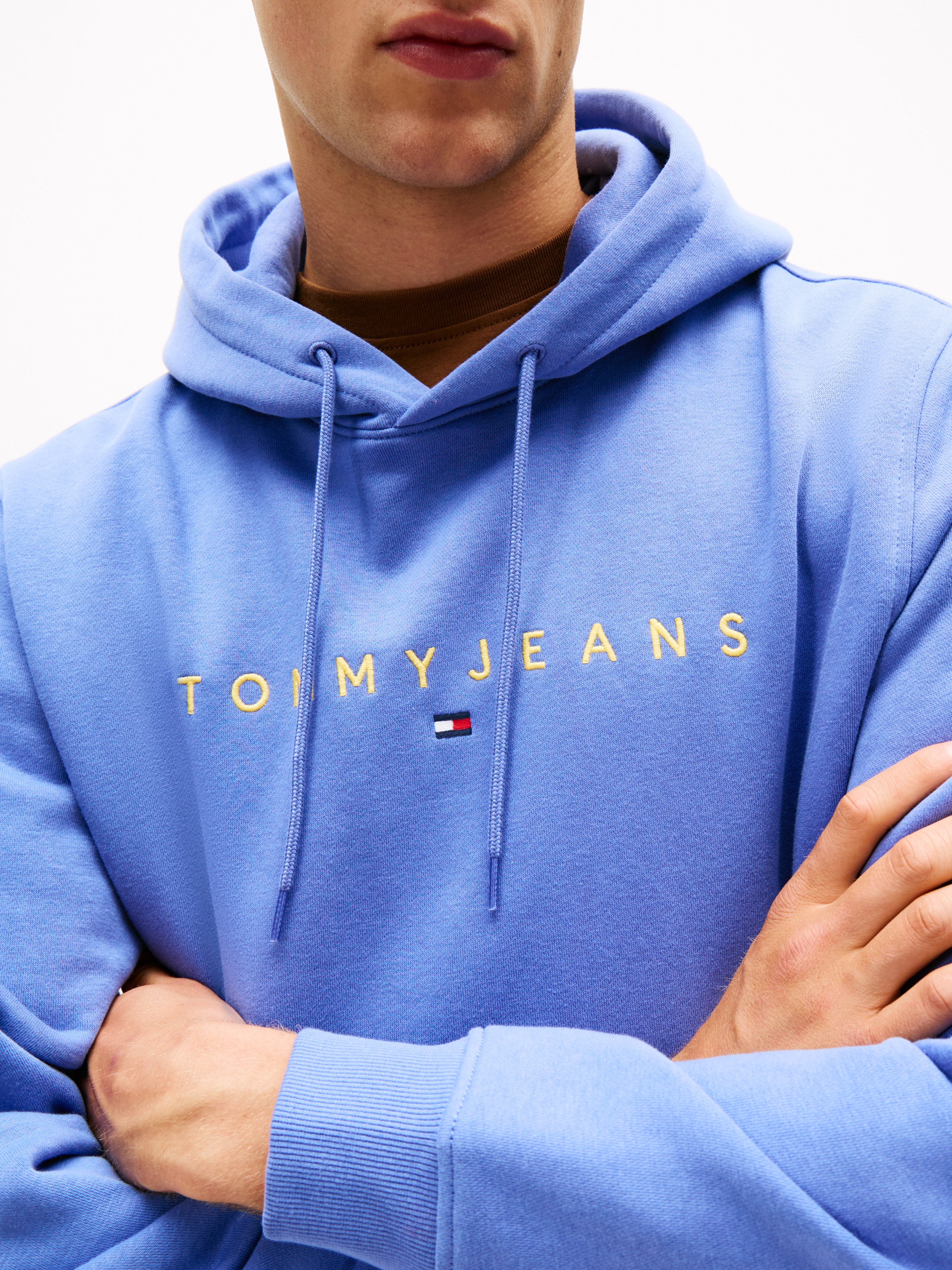 Tommy Jeans Hoodie "TJM REG LINEAR LOGO HOODIE EXT", mit Logo-Stickerei günstig online kaufen