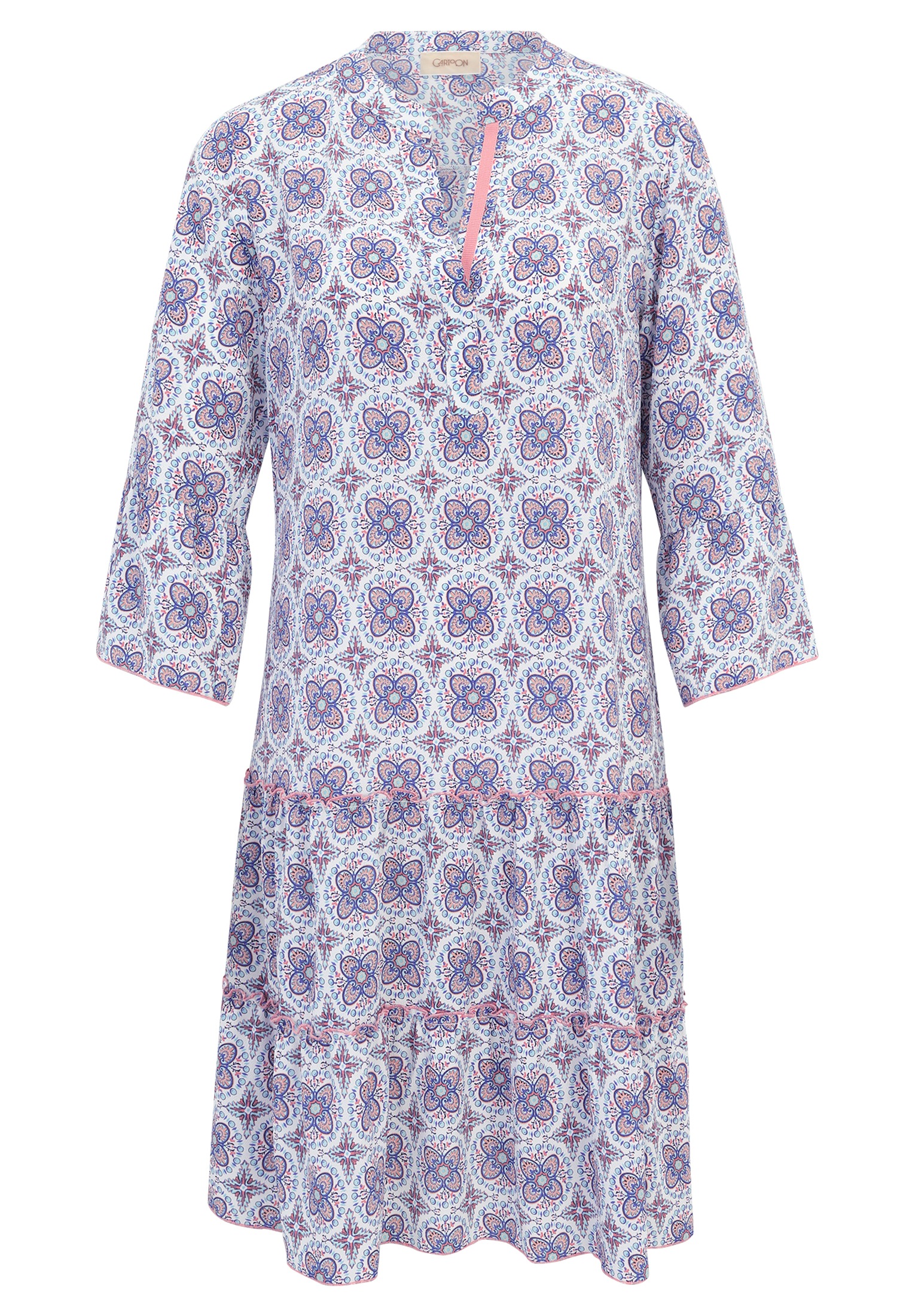 Cartoon Druckkleid "Damen mit Stufen" Ohne Tasche Druck günstig online kaufen