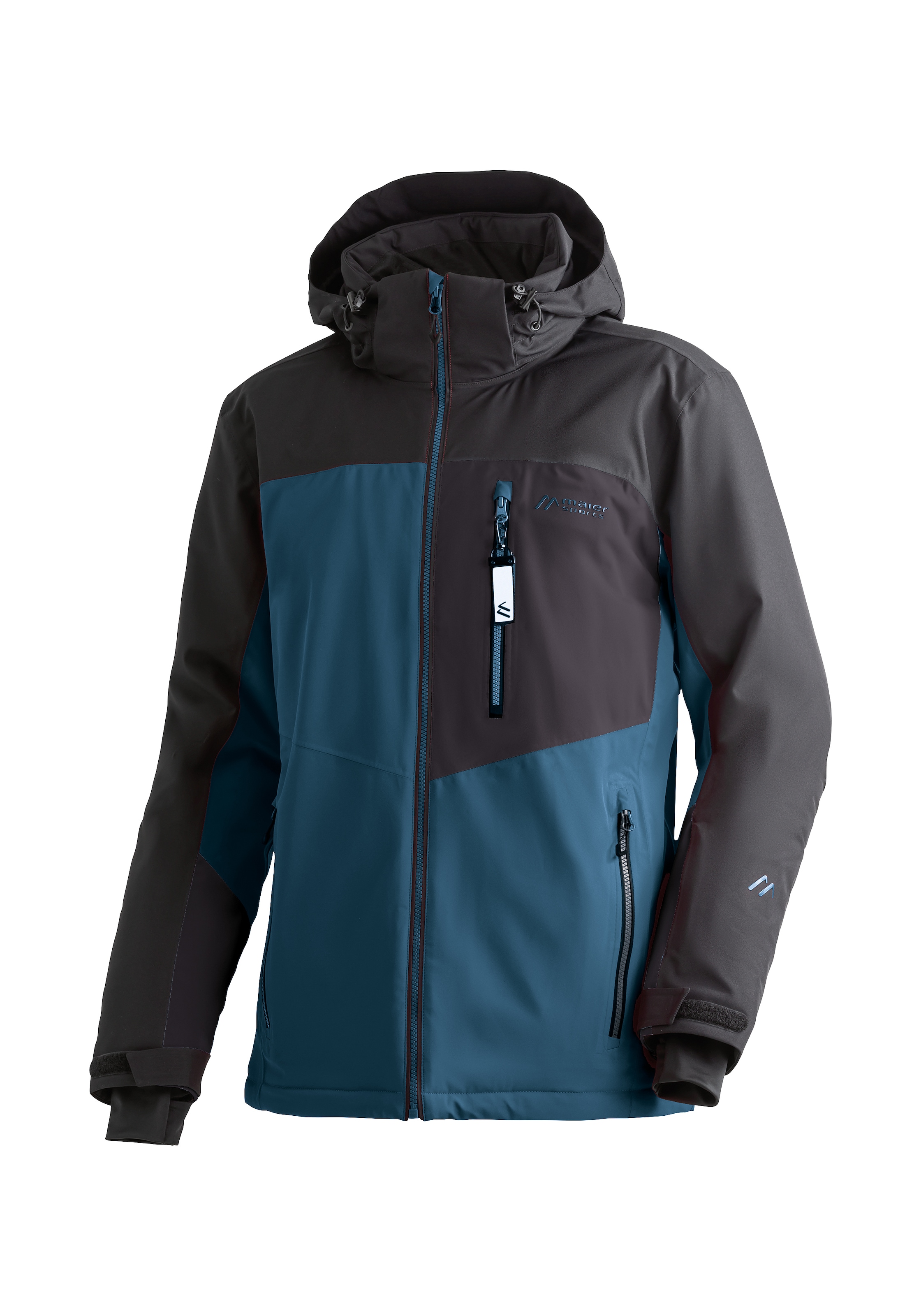 Maier Sports Skijacke "Oravice" Herren Winterjacke mit RV-Taschen und Kapuze, wasserdicht