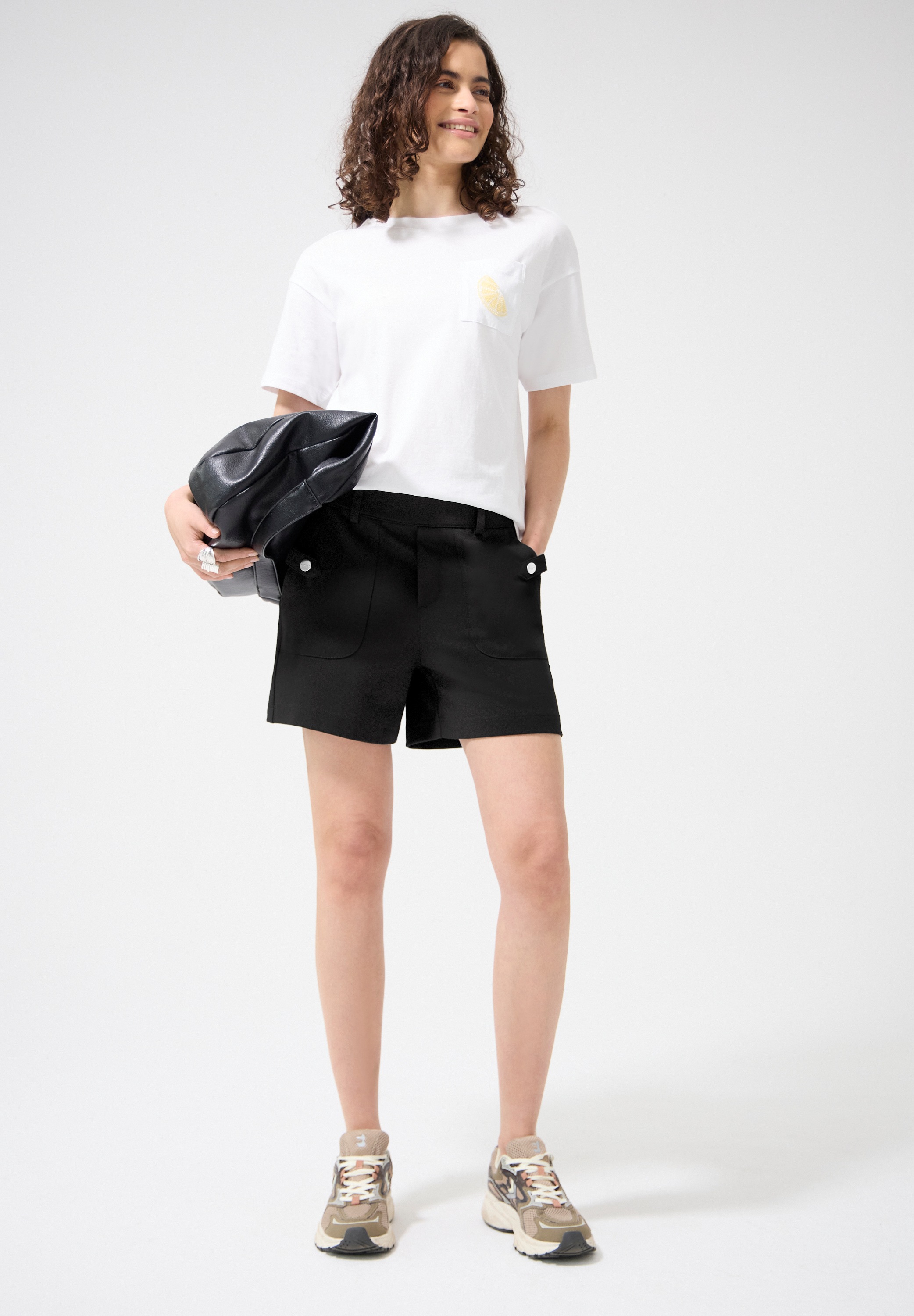 STREET ONE STUDIO Shorts  mit Elastikbund