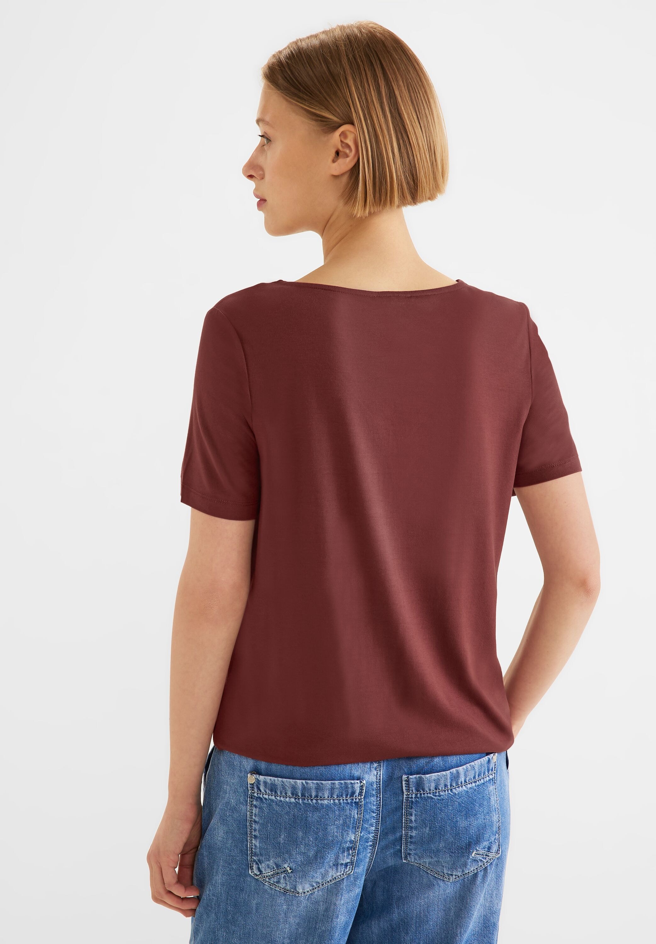 bestellen Unifarbe BAUR in | T-Shirt, STREET ONE