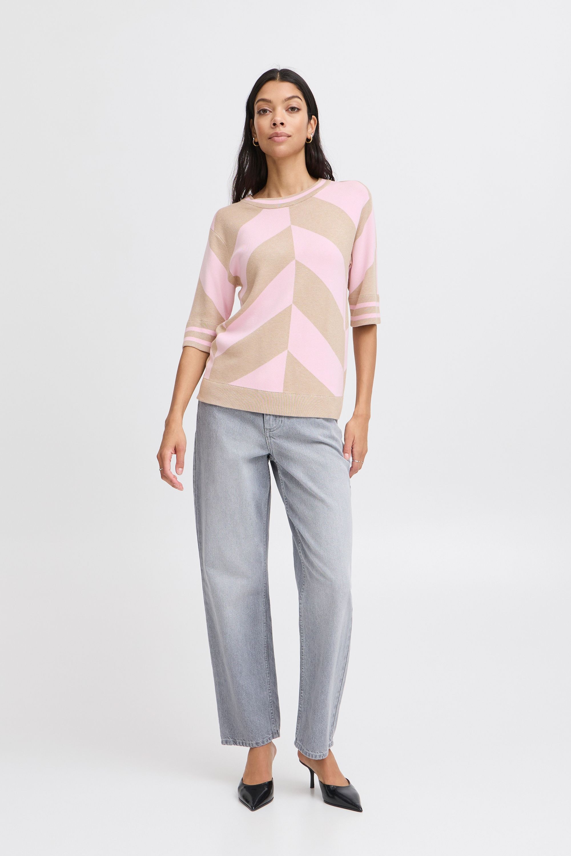 b.young Strickpullover »Strickpullover BYMMMORLA SS GEOMETRIC«