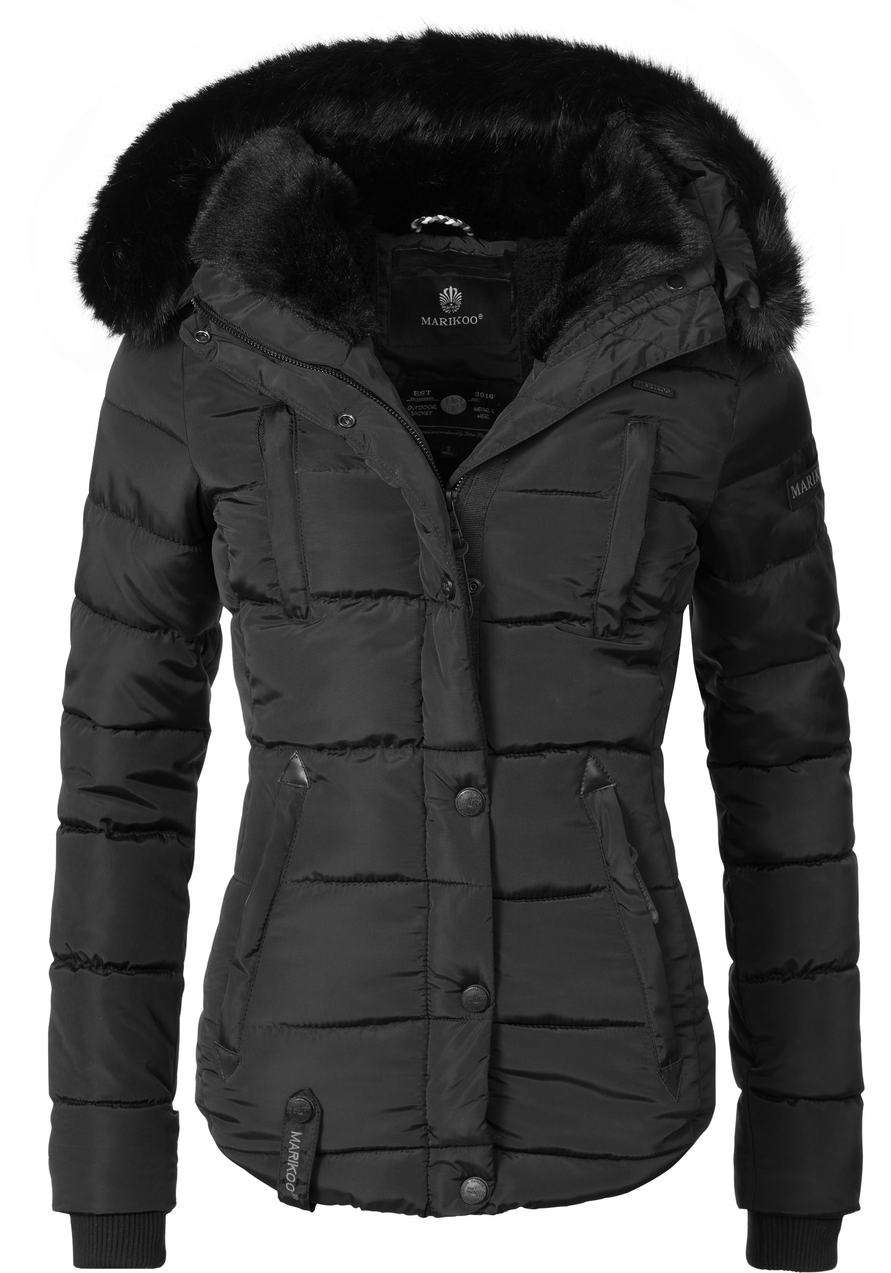 Marikoo Steppjacke »Lotusblüte« su Kapuze hoch...