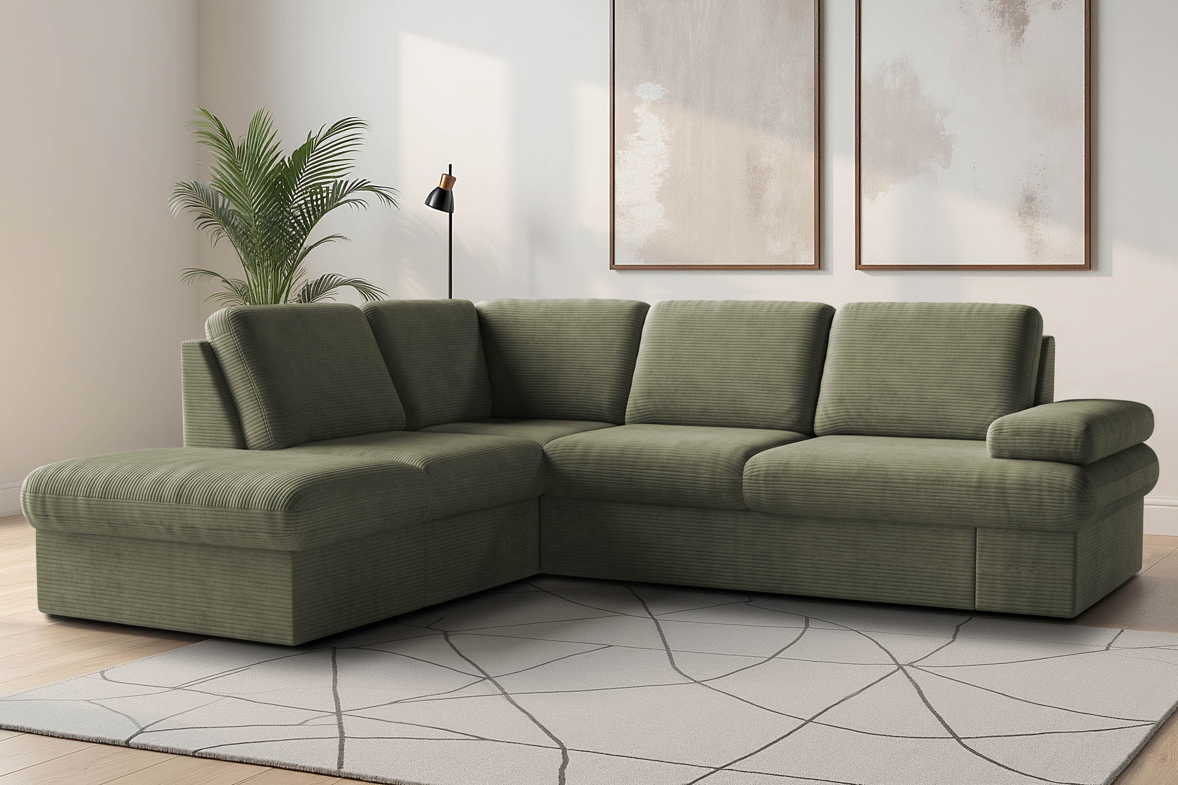 sit&more Ecksofa "Moreno L-Form, B: 238 cm" mit Armteilverstellung, optional Schlaffunktion