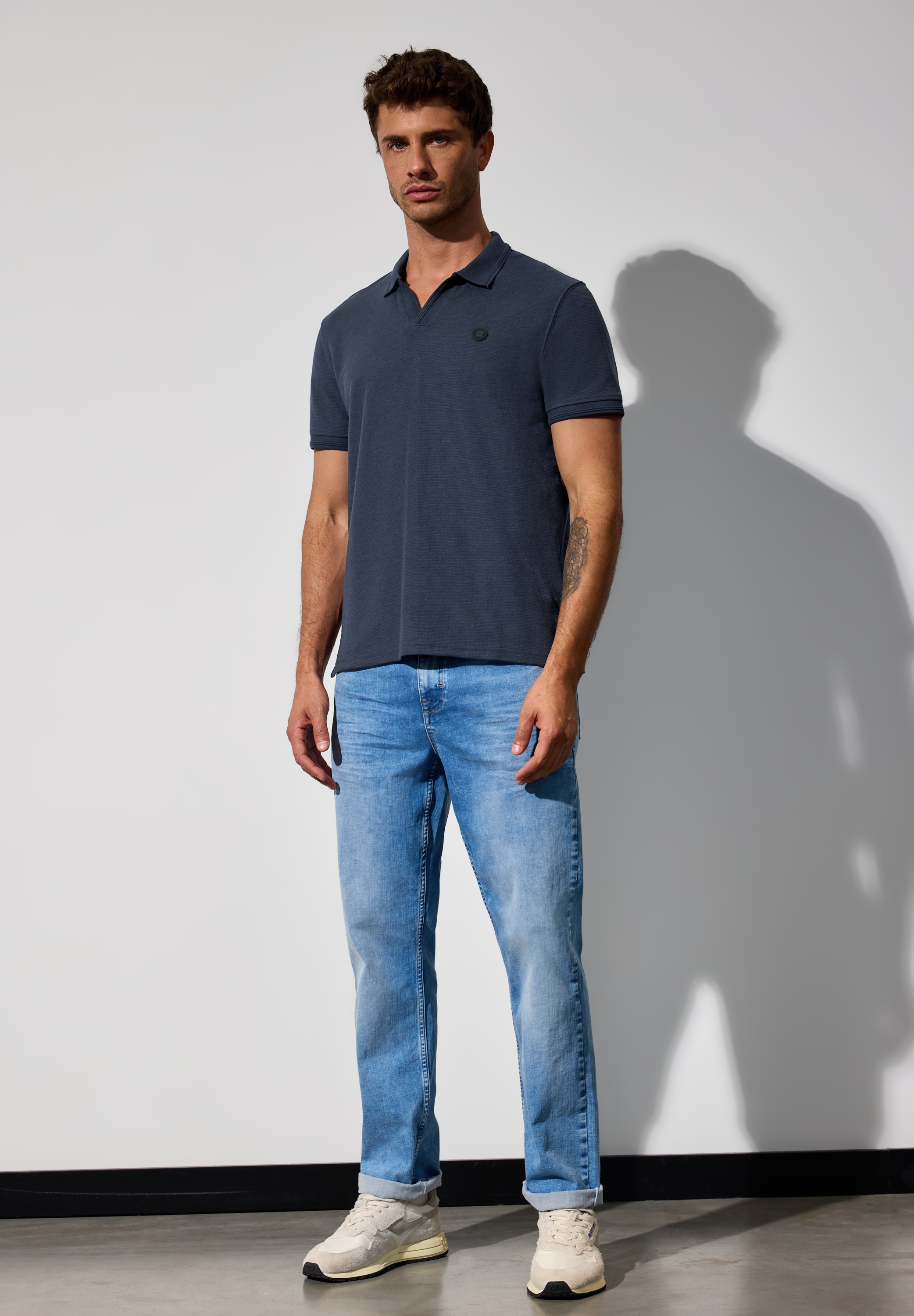 STREET ONE MEN Poloshirt, im soften Baumwoll-Mix