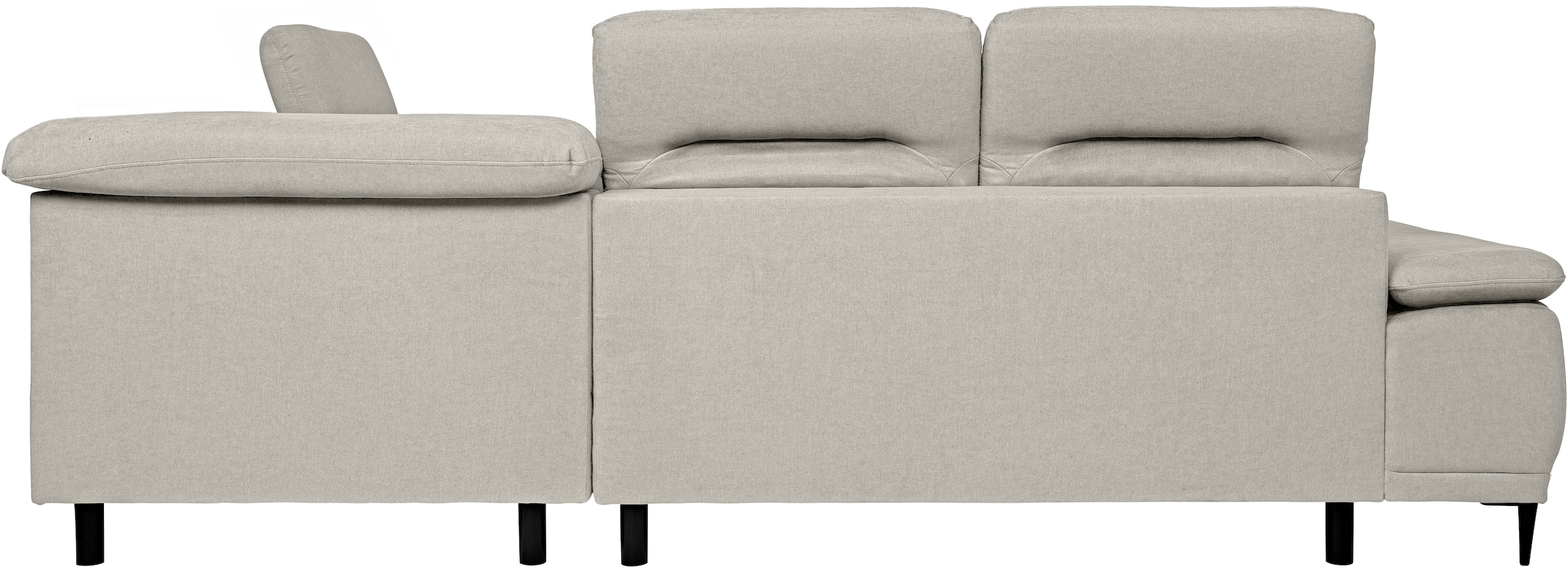 WERK2 Ecksofa »Focus-L elektr. Sitztiefenverstellung, verst. Kopfteile, bodenfrei« Luxus-Microfaser, L-Form, elektrische Sitztiefenverstellung