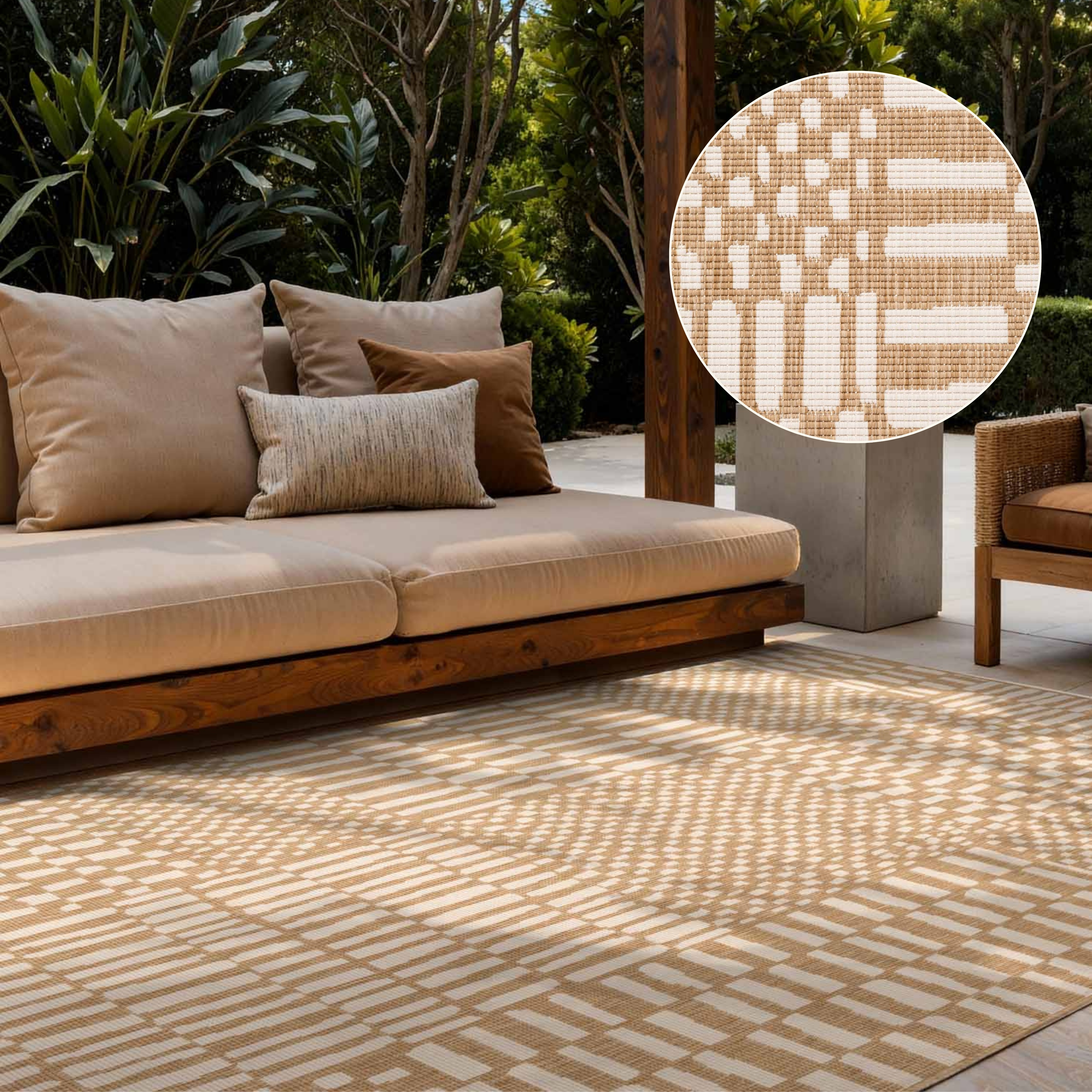 Ted Baker "Barkham, Wendeteppich" rechteckig 8 mm Höhe Designteppich, Wetterfest, Pflegeleicht, Modern, Wohnzimmer, Terrasse
