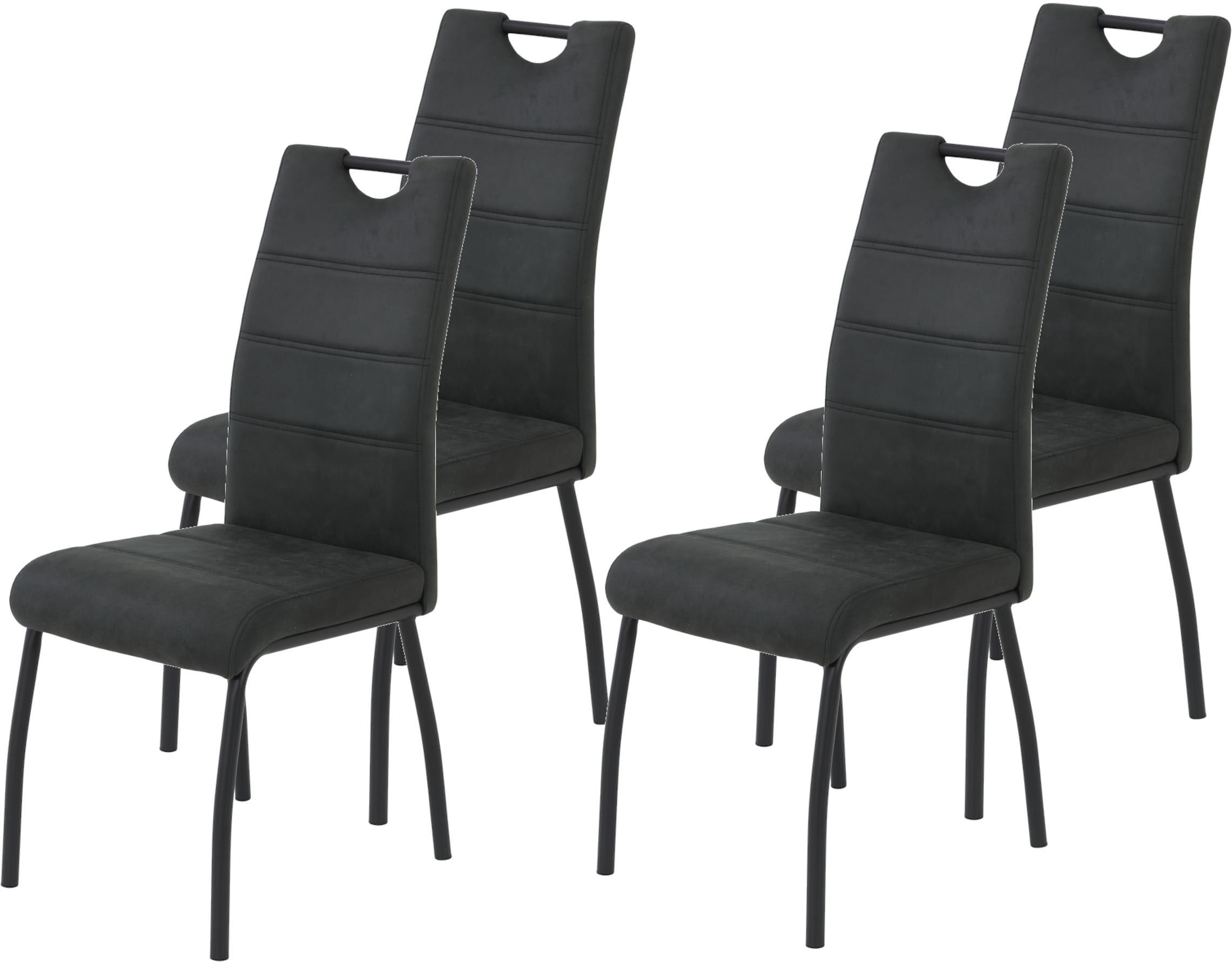 HELA 4-Fußstuhl "PETRA" (Set) 4 Stk.Vierfußstuhl; Vintage Optik; mit Griff; günstig online kaufen