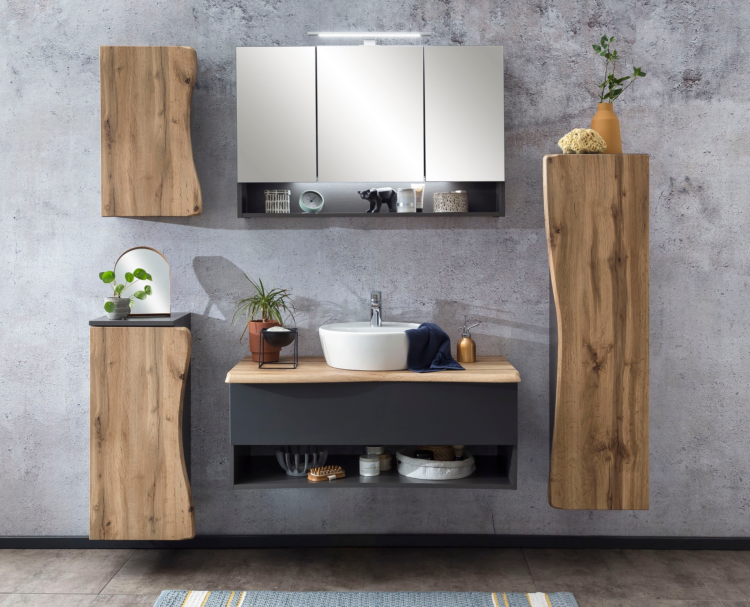 welltime Spiegelschrank »Stubach«, Breite 100 cm