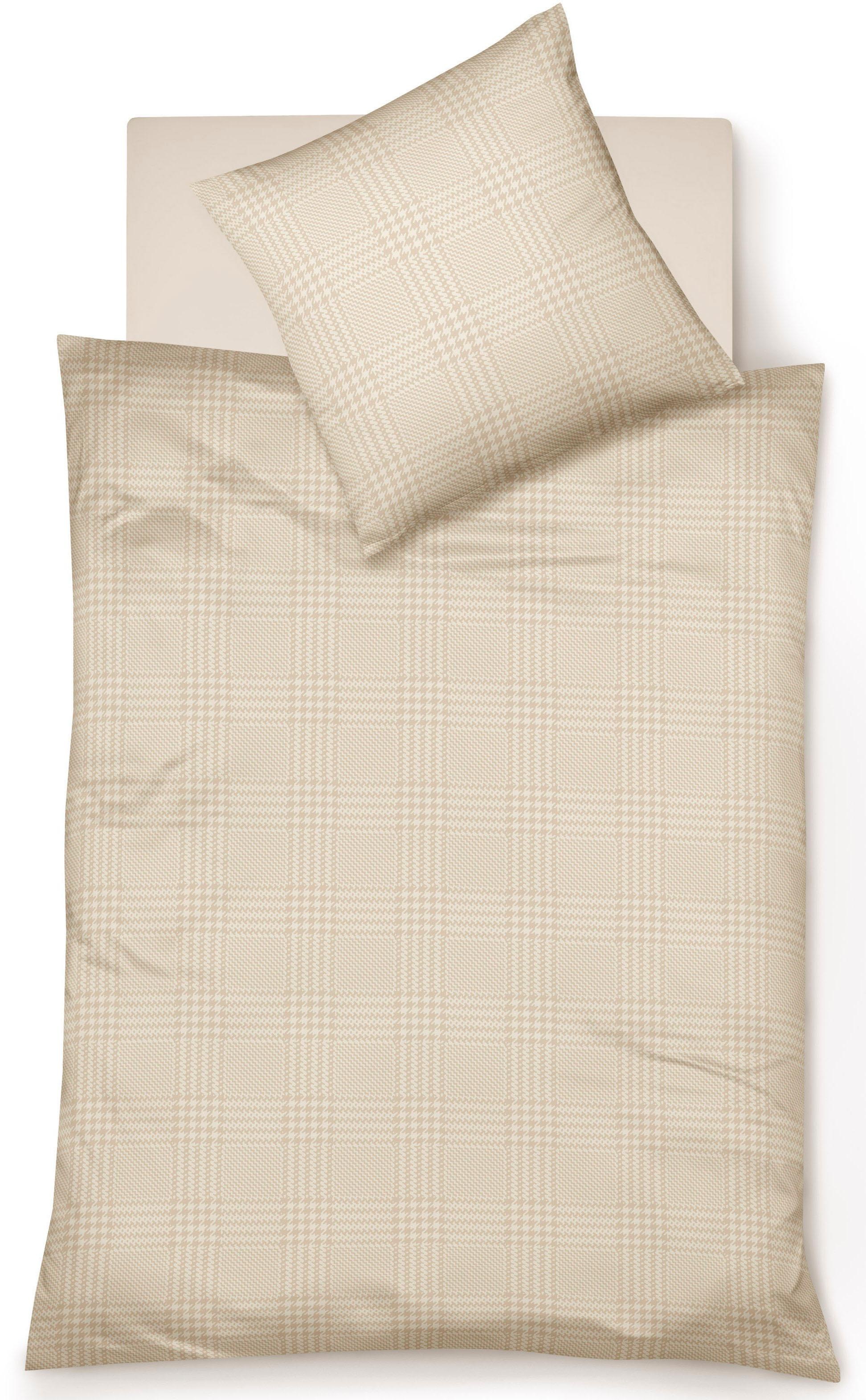 fleuresse Bettwäsche »Zürich Karo«, Satin, Baumwolle, in Gr. 135x200, 155x220, 200x200cm