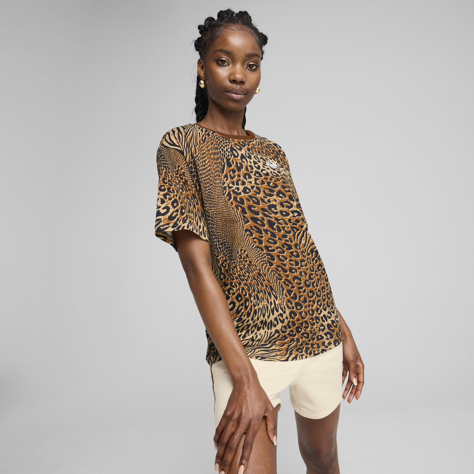 PUMA T-Shirt "Essentials Graphic Animal Relaxed T-Shirt Damen" günstig online kaufen