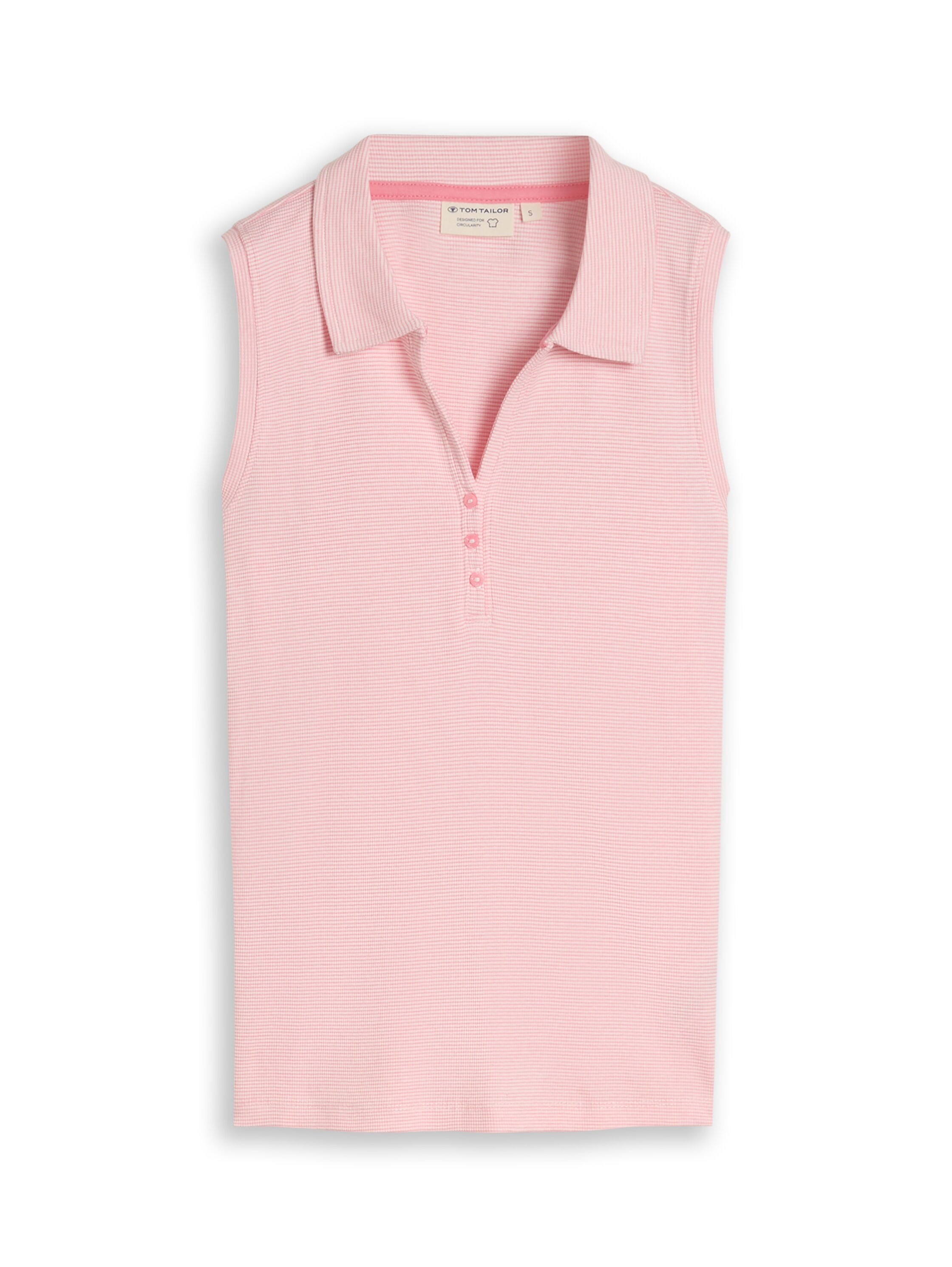 TOM TAILOR Poloshirt Sommertop gestreift mit Polokragen