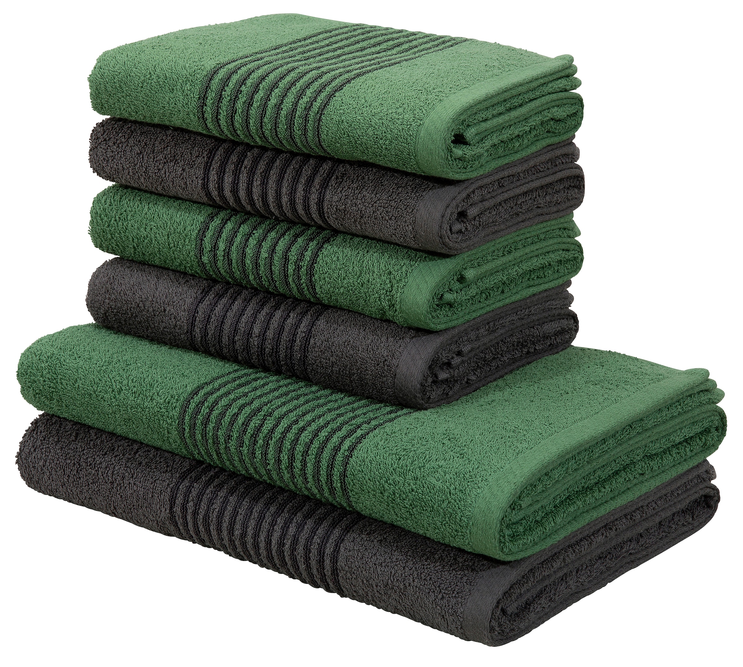 Bruno Banani Handtuch Set "Jassen, Duschtücher, Handtücher" Set 6 Walkfrott günstig online kaufen