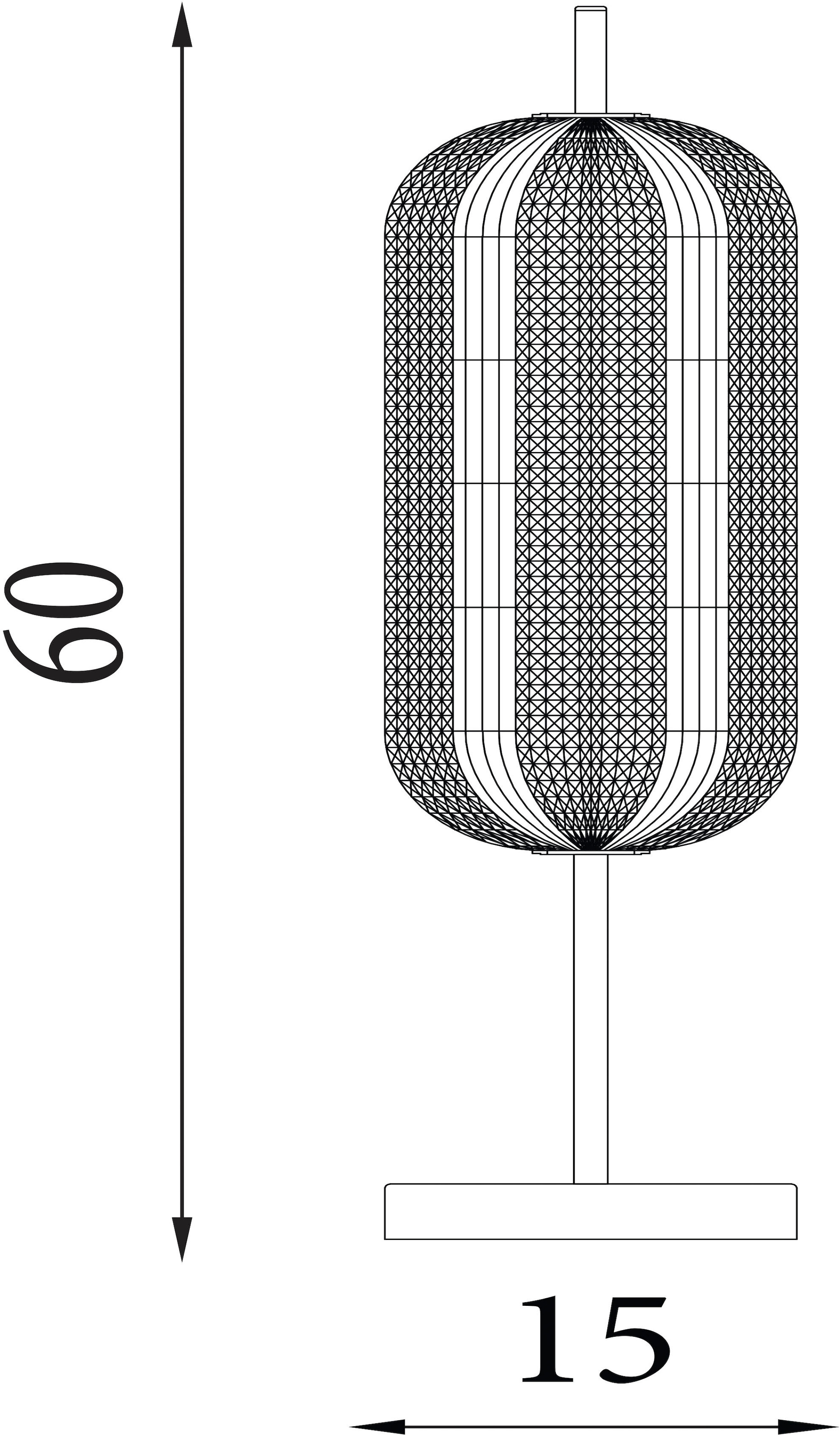 Searchlight LED Tischleuchte »Kapsel-LED-Tischleuchte, Satiniertes Messing & Acryl« LED-Modul 1 Stk.