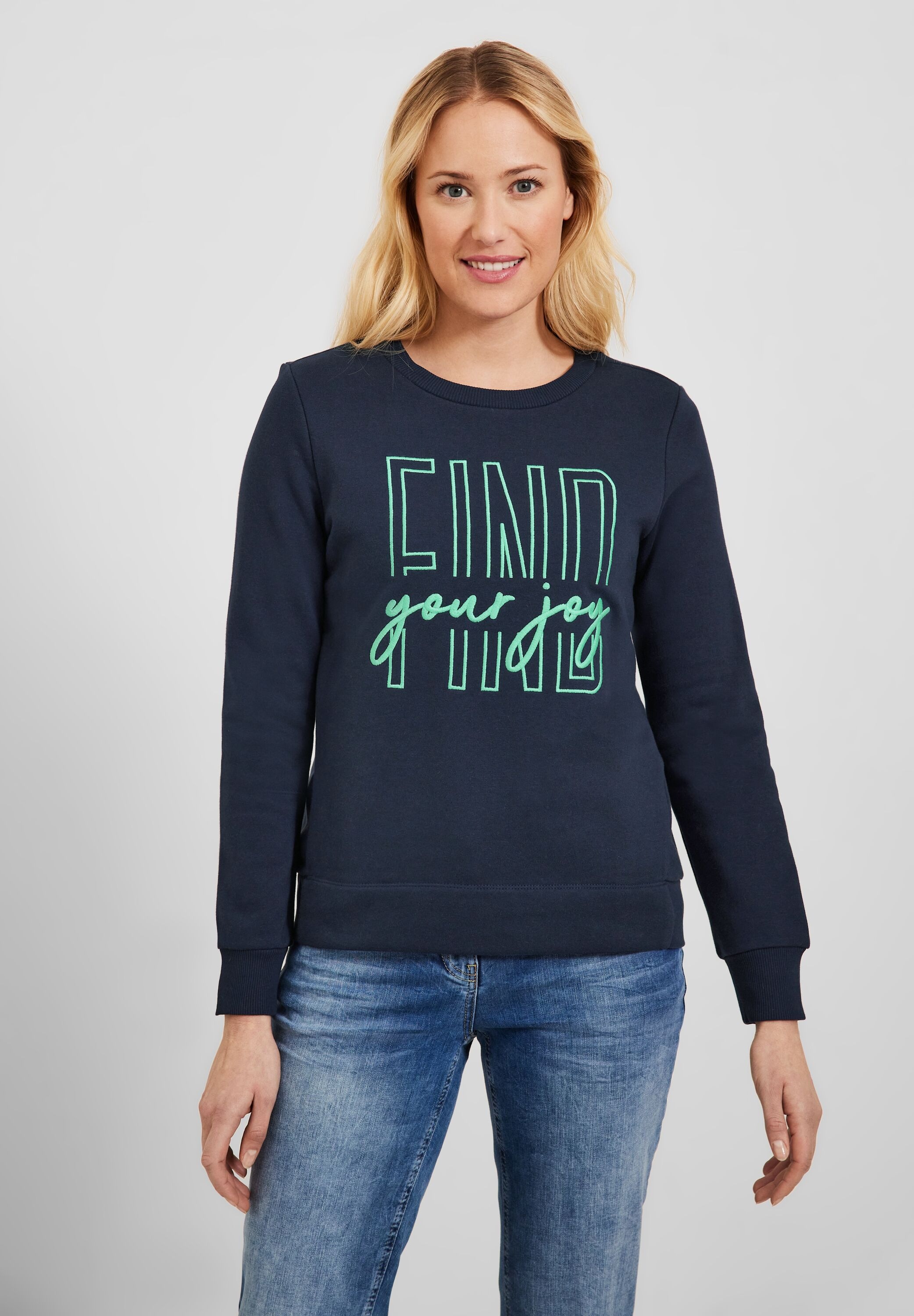 Cecil Sweatshirt mit Rundhalsausschnitt