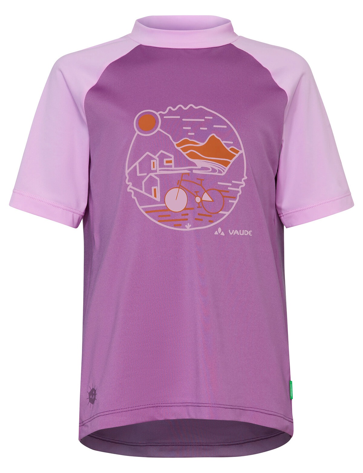 VAUDE Funktionsshirt "Kids Solaro T-Shirt III" für Kinder, elastisches Material, schnelltrocknend, hoher UV-Schutz