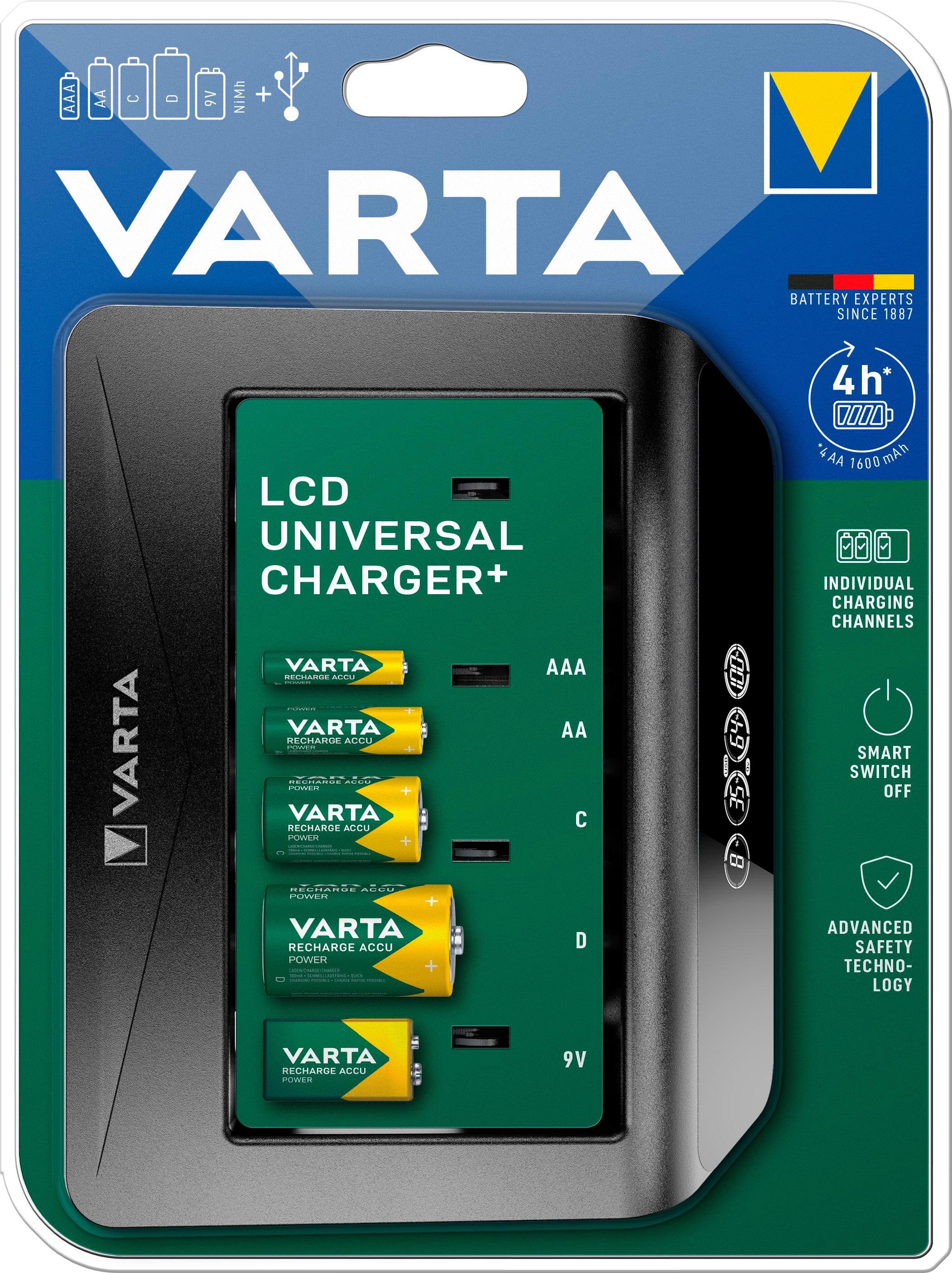 VARTA Batterie-Ladegerät »Universal Charger+«, (1 St.)