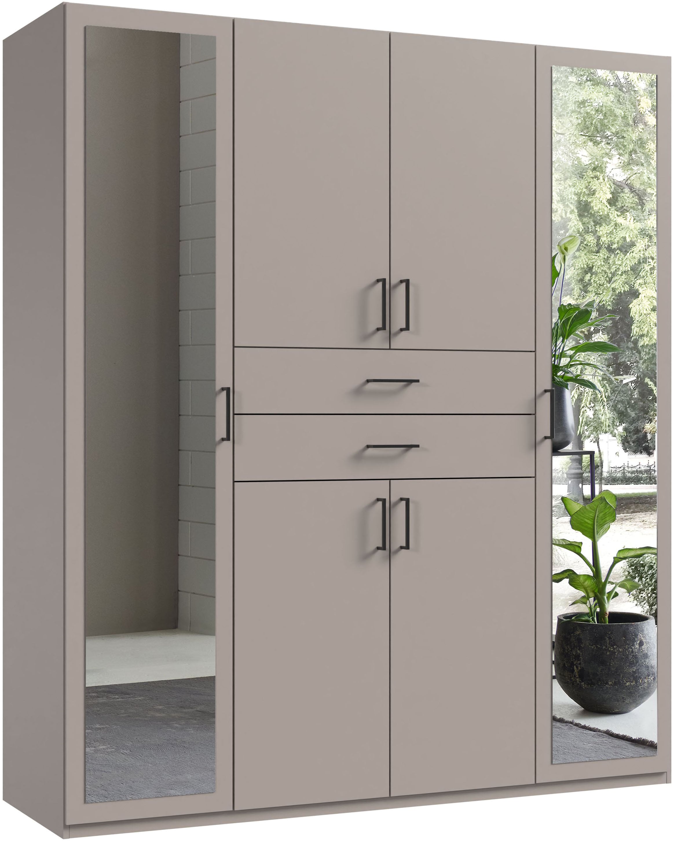 Wimex Kleiderschrank "Diver Drehtürenschrank mit Spiegel, 180, 225 o. 270cm günstig online kaufen