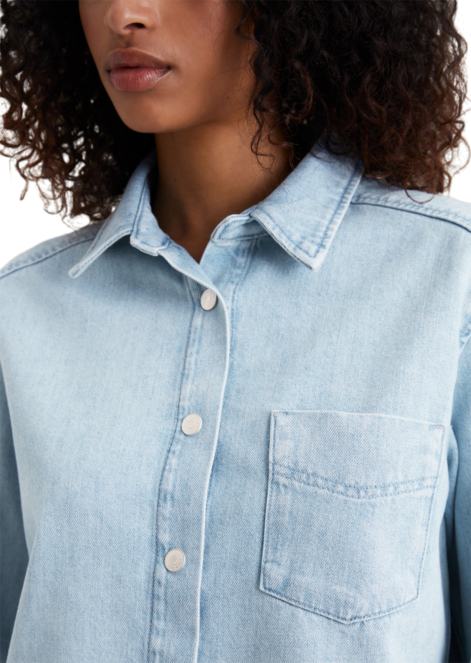 Marc O'Polo DENIM Langarmbluse »made with Orange Fiber«