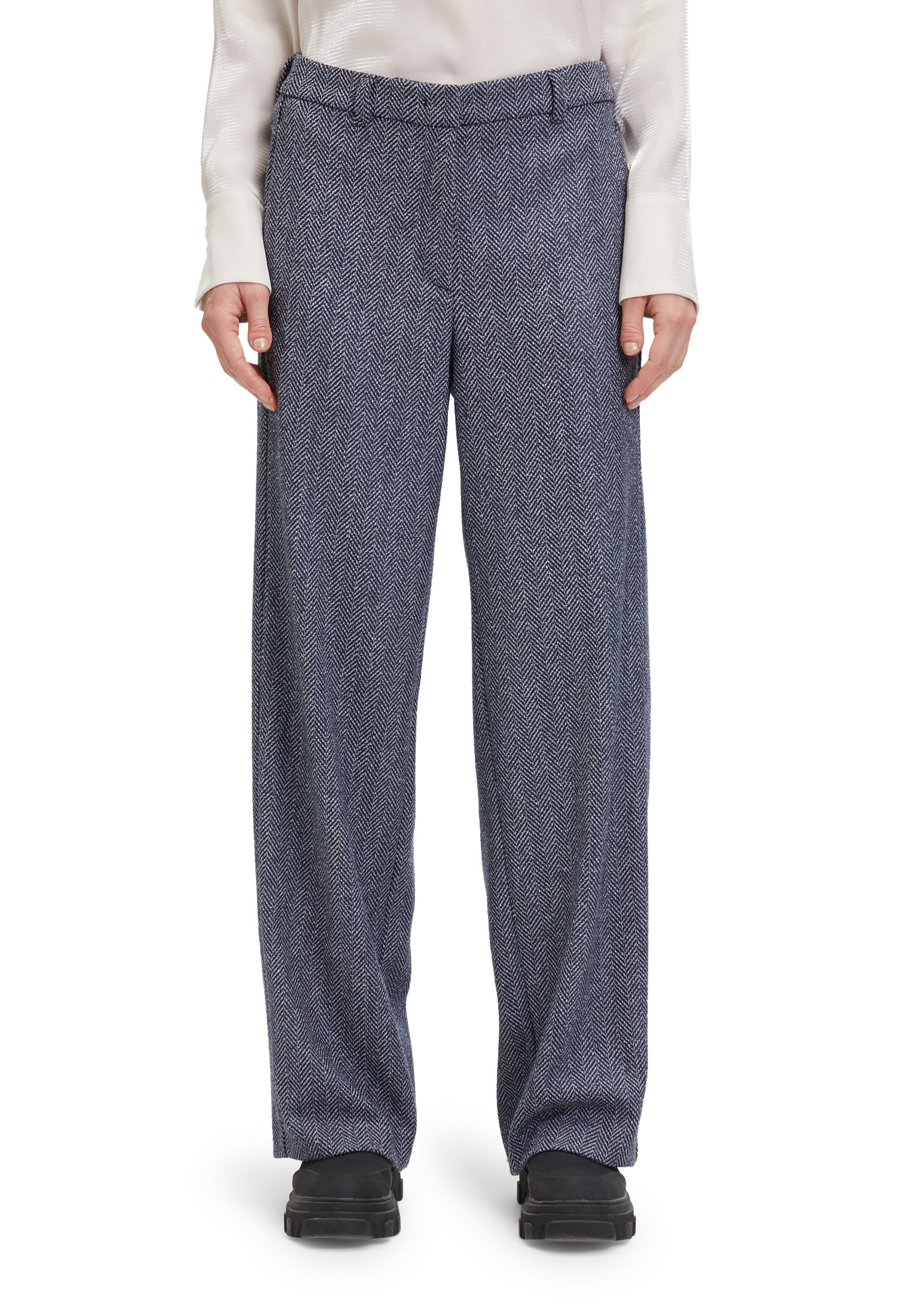 Betty&Co Anzughose "Betty & Co Damen Anzughose mit weitem Bein", Material günstig online kaufen