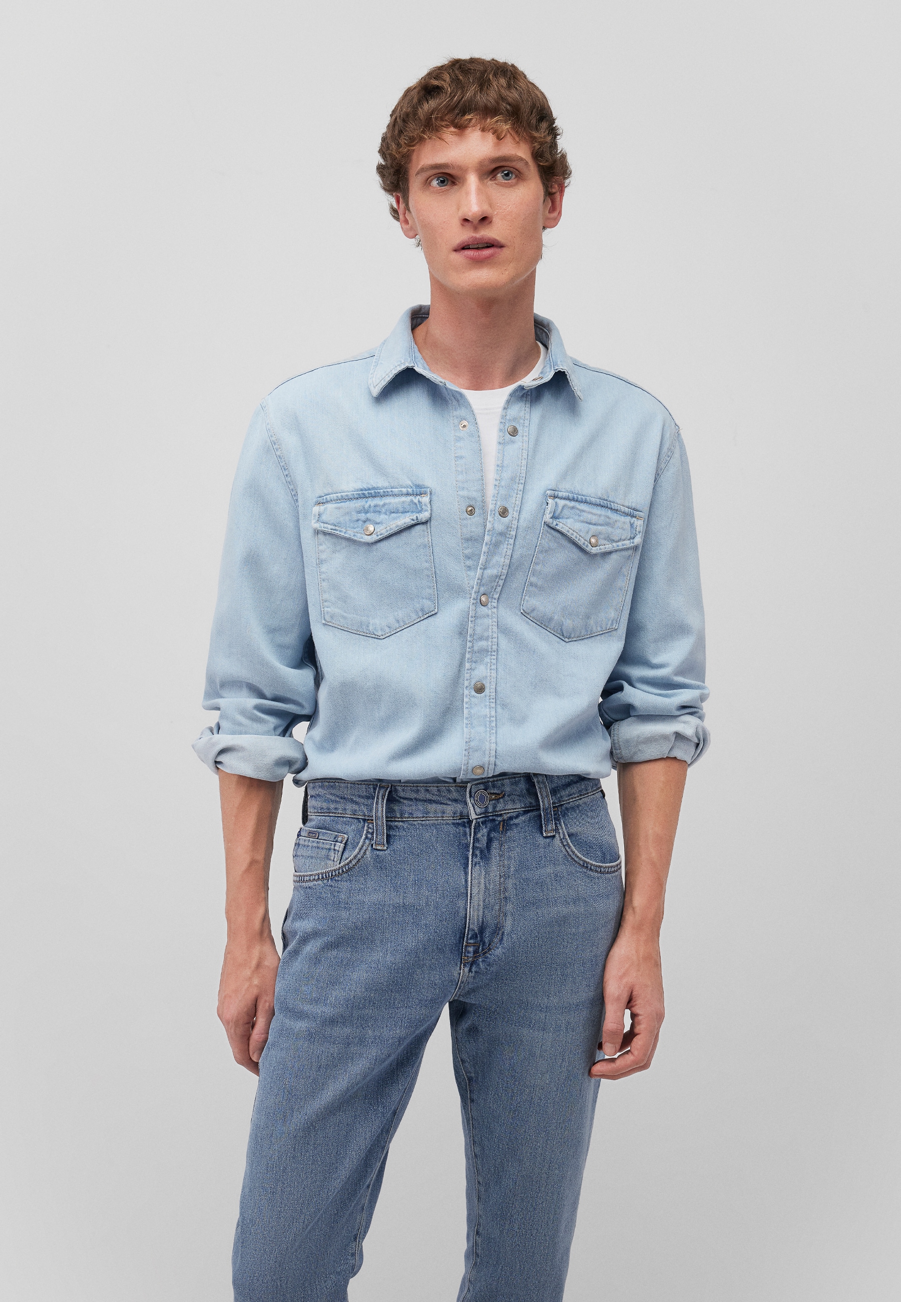 Mavi Jeanshemd »TED«, Classic Denim Shirt