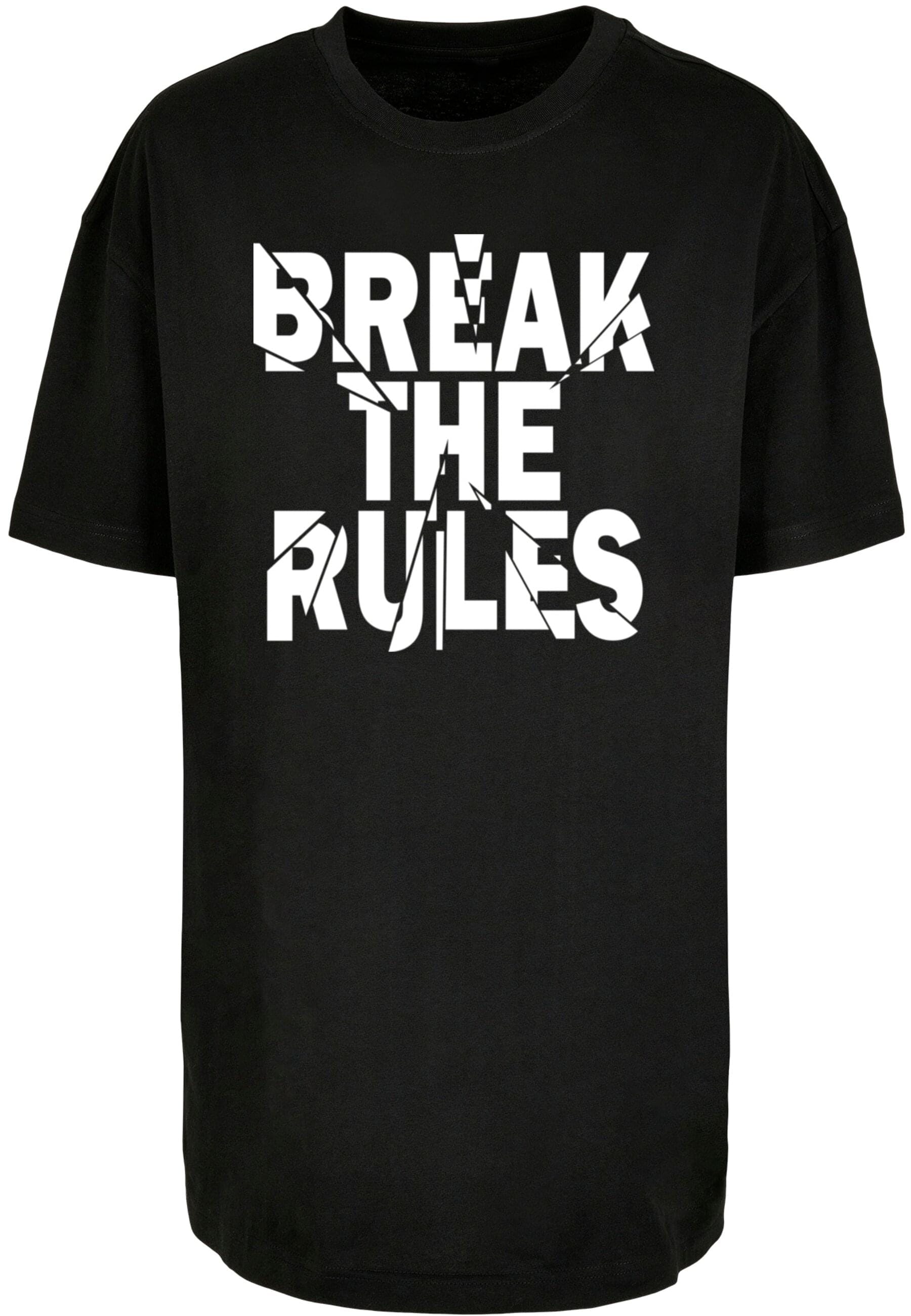 Merchcode T-Shirt "Merchcode Damen Ladies Break The Rules 2 Oversized Boyfr günstig online kaufen