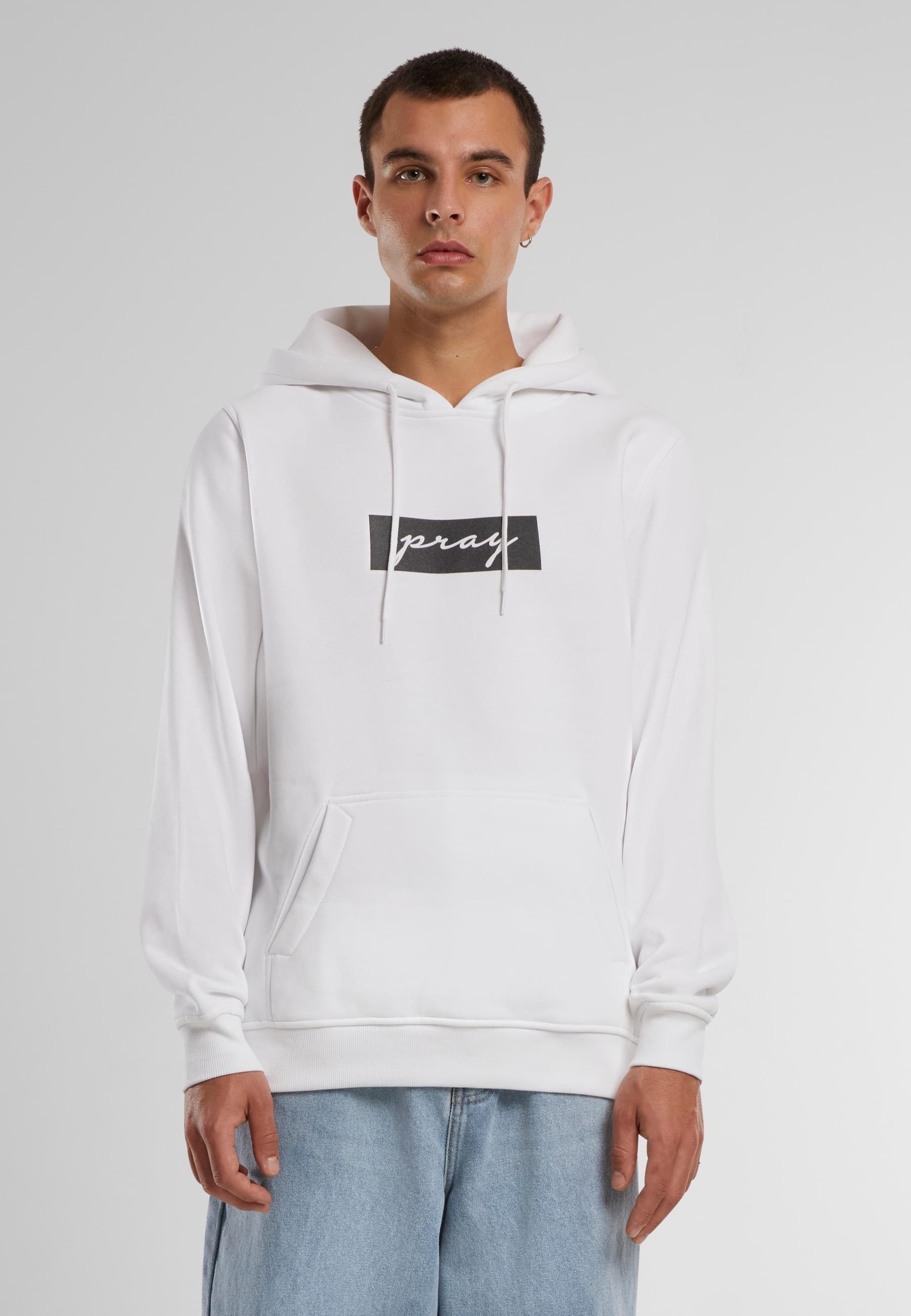 MisterTee Kapuzensweatshirt »MisterTee Herren Pray Boxlogo Hoody Tee«, (1 tlg.)