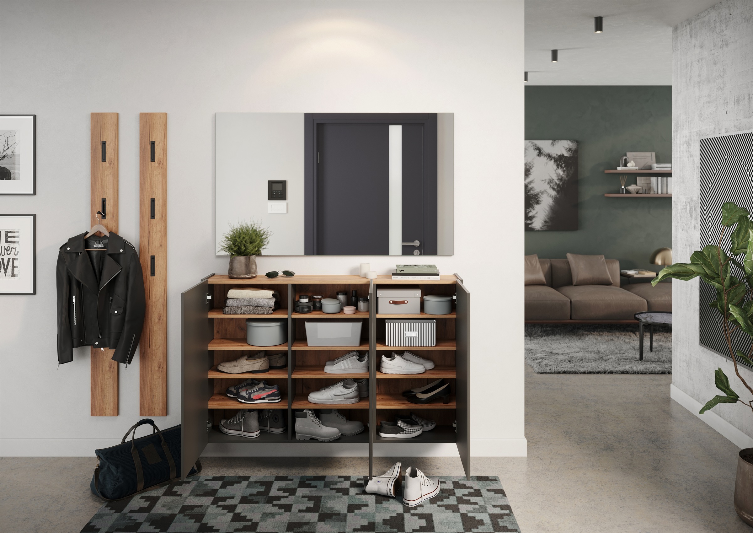 GERMANIA Mehrzweckschrank "GW-Libbiano", (1 St.), ideal für schmale Flure, günstig online kaufen