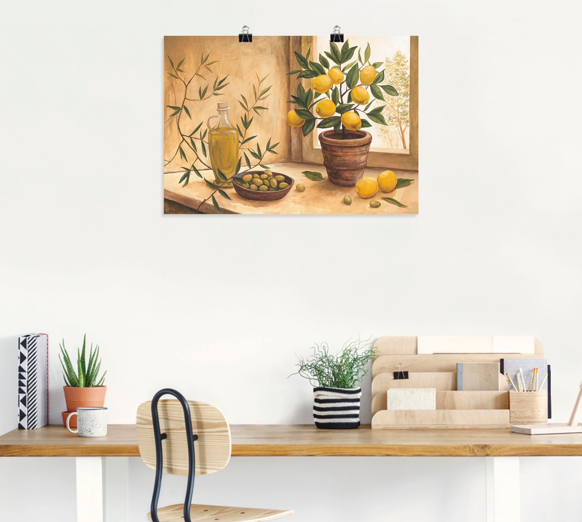 Artland Wandbild "Oliven und Zitronen" Arrangements 1 Stk. tlg. als Alubild günstig online kaufen