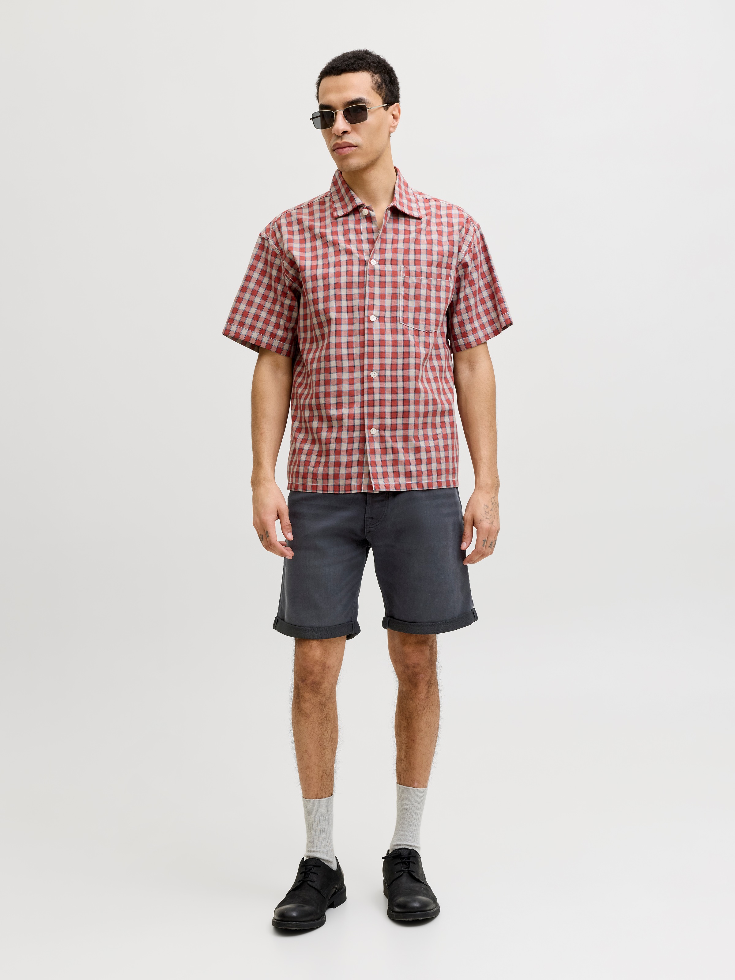 Jack & Jones Shorts »JJIRICK JJICON SHORTS GE 720 I.K SN«  Baumwollmischung, regular fit