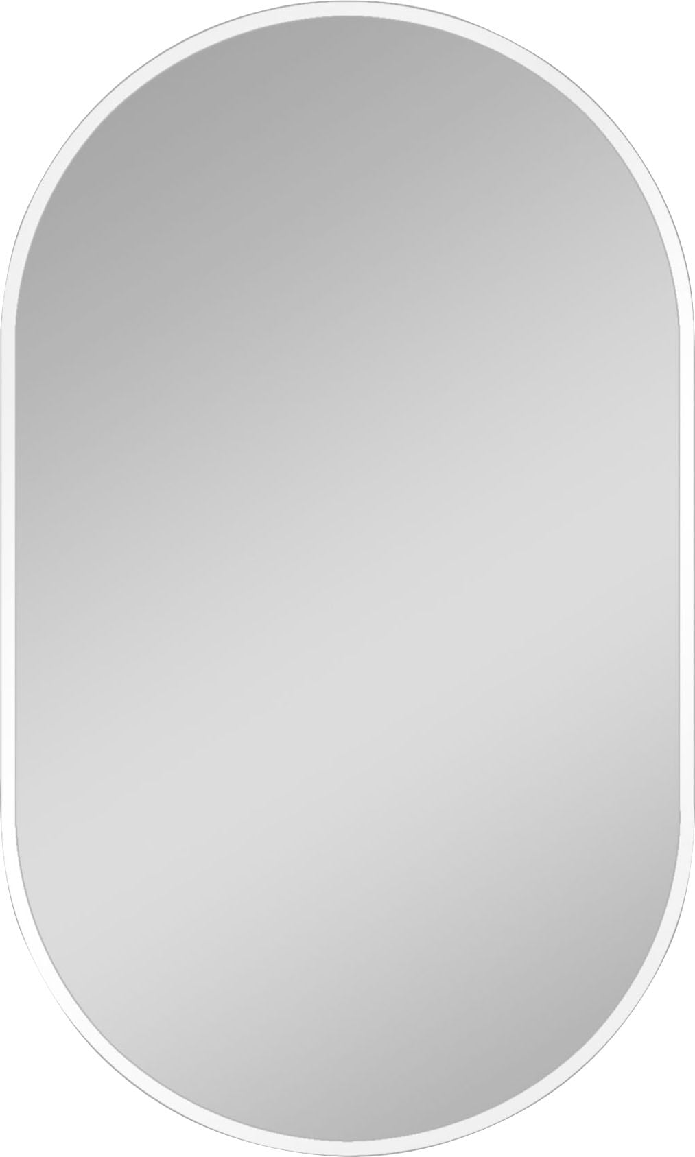 Dekospiegel »Design Spiegel oval weiß, 45x75 cm«, (1 St.)