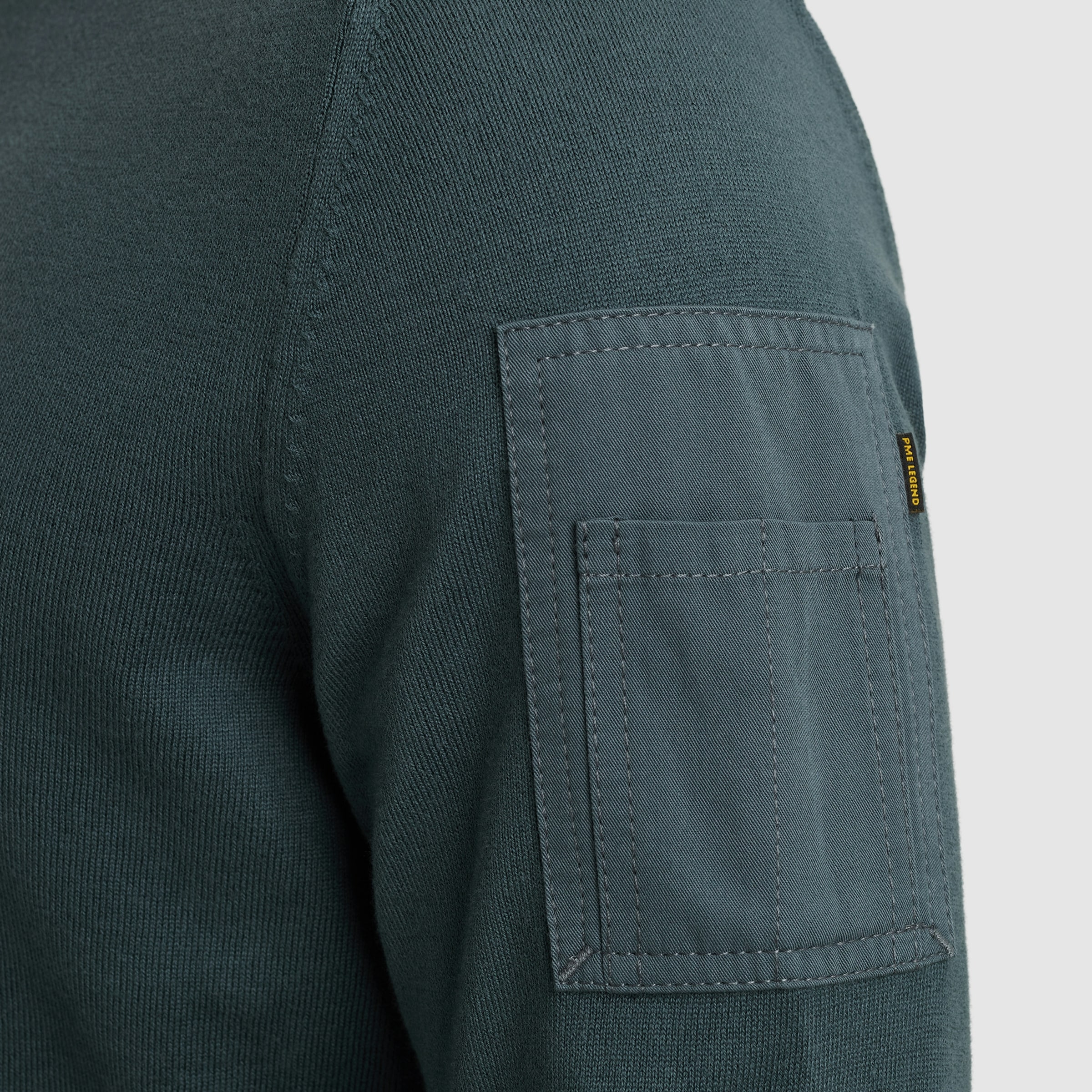 PME LEGEND Rundhalspullover, mit Logo Stickerei