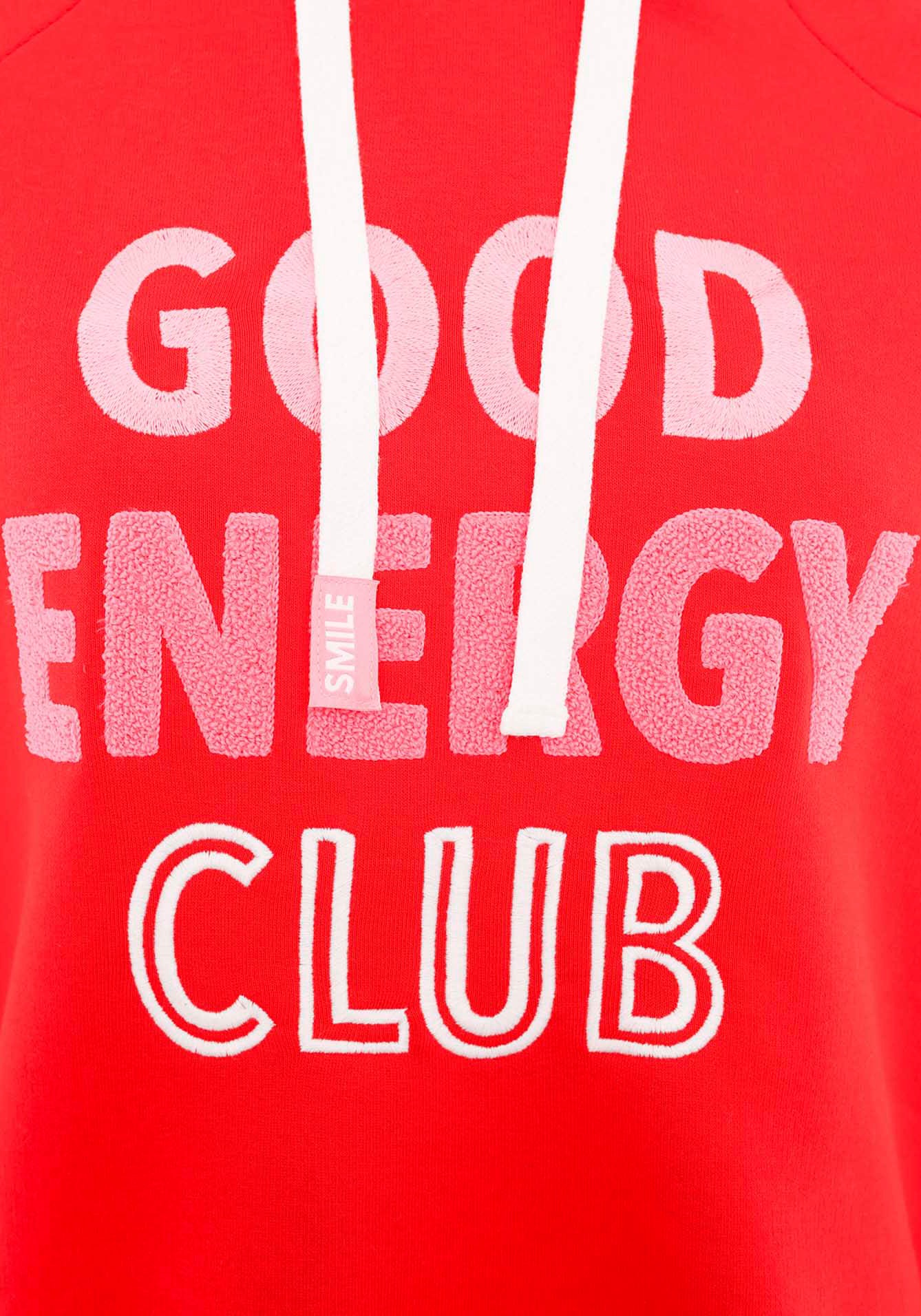 Zwillingsherz Hoodie »"Good Energy Club"«, Oversized mit Kapuze und Front und Back Motiv