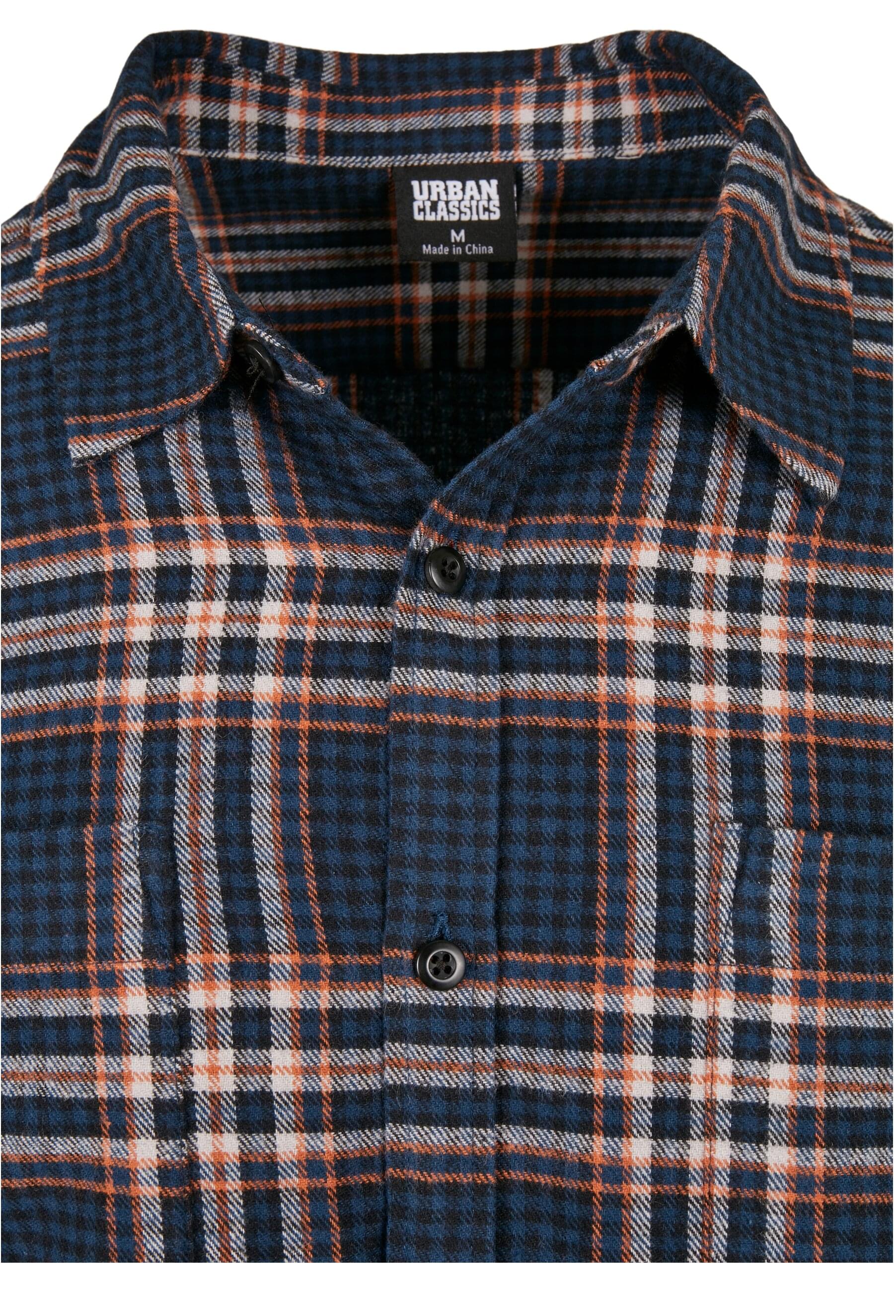 Thumbnail - URBAN CLASSICS Langarm-Poloshirt "Urban Classics Herren Checked Campus Shirt" 1 Stk. tlg.