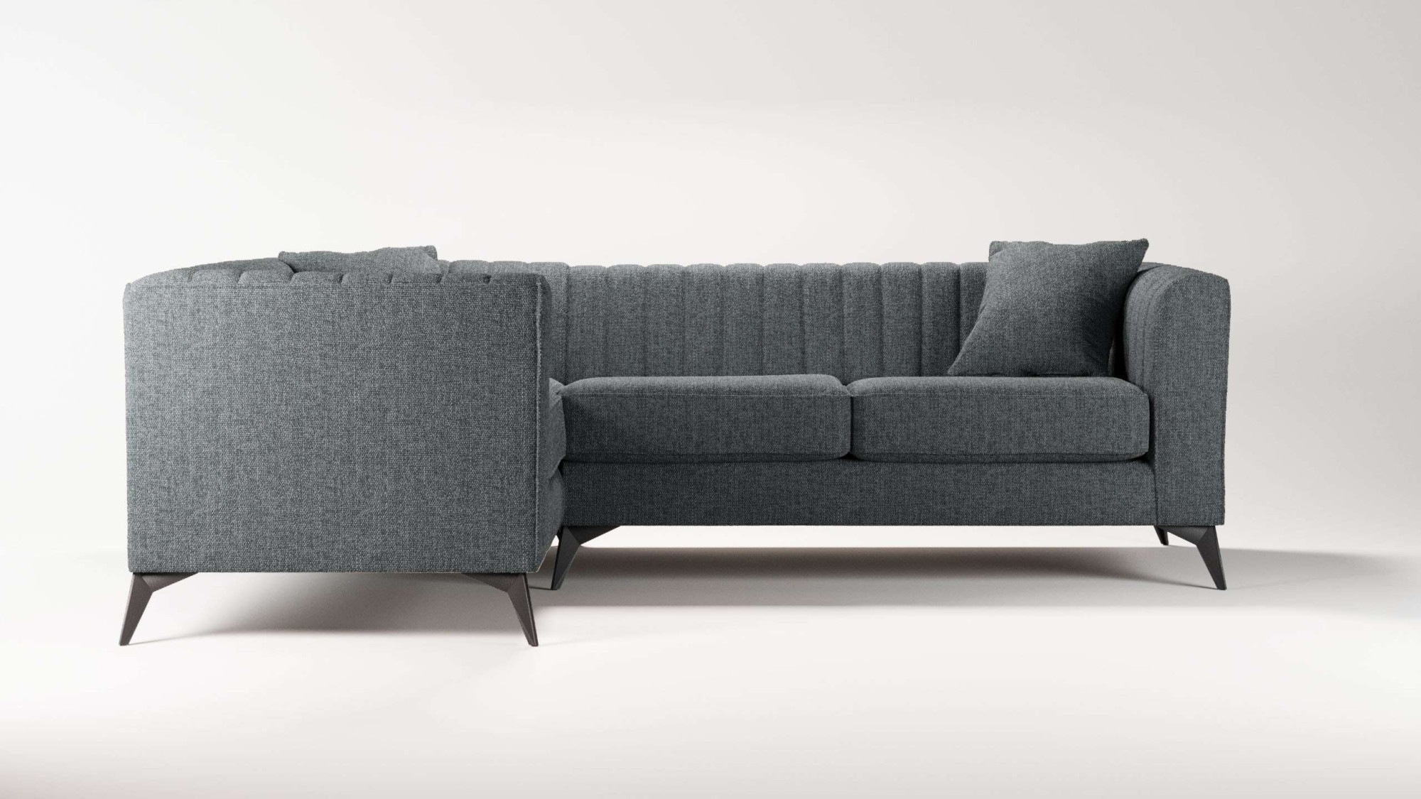 Places of Style Ecksofa "MATTHEW L-Form ideal für kleine Räume, Maße B/T/H: günstig online kaufen