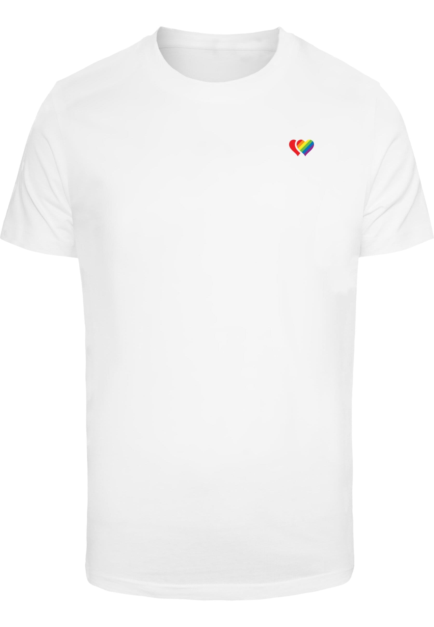 MisterTee T-Shirt "MisterTee Double Hearts Pride Tee" 1 Stk. tlg. günstig online kaufen