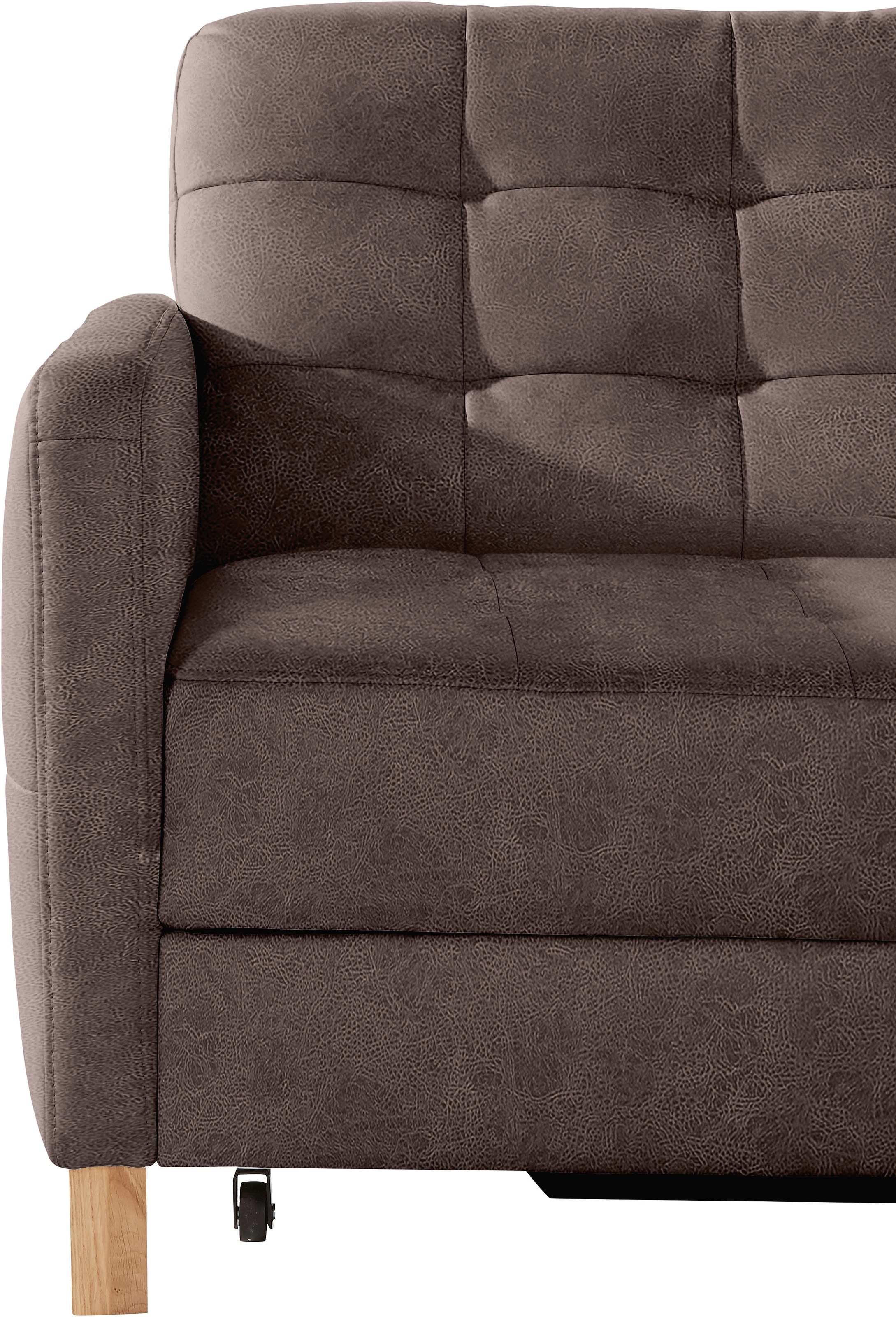 exxpo - sofa fashion Ecksofa »Elio, kompakt und komfortabel, bequem und zeitloses Design, L-Form«, wahlweise mit Bettfunktion